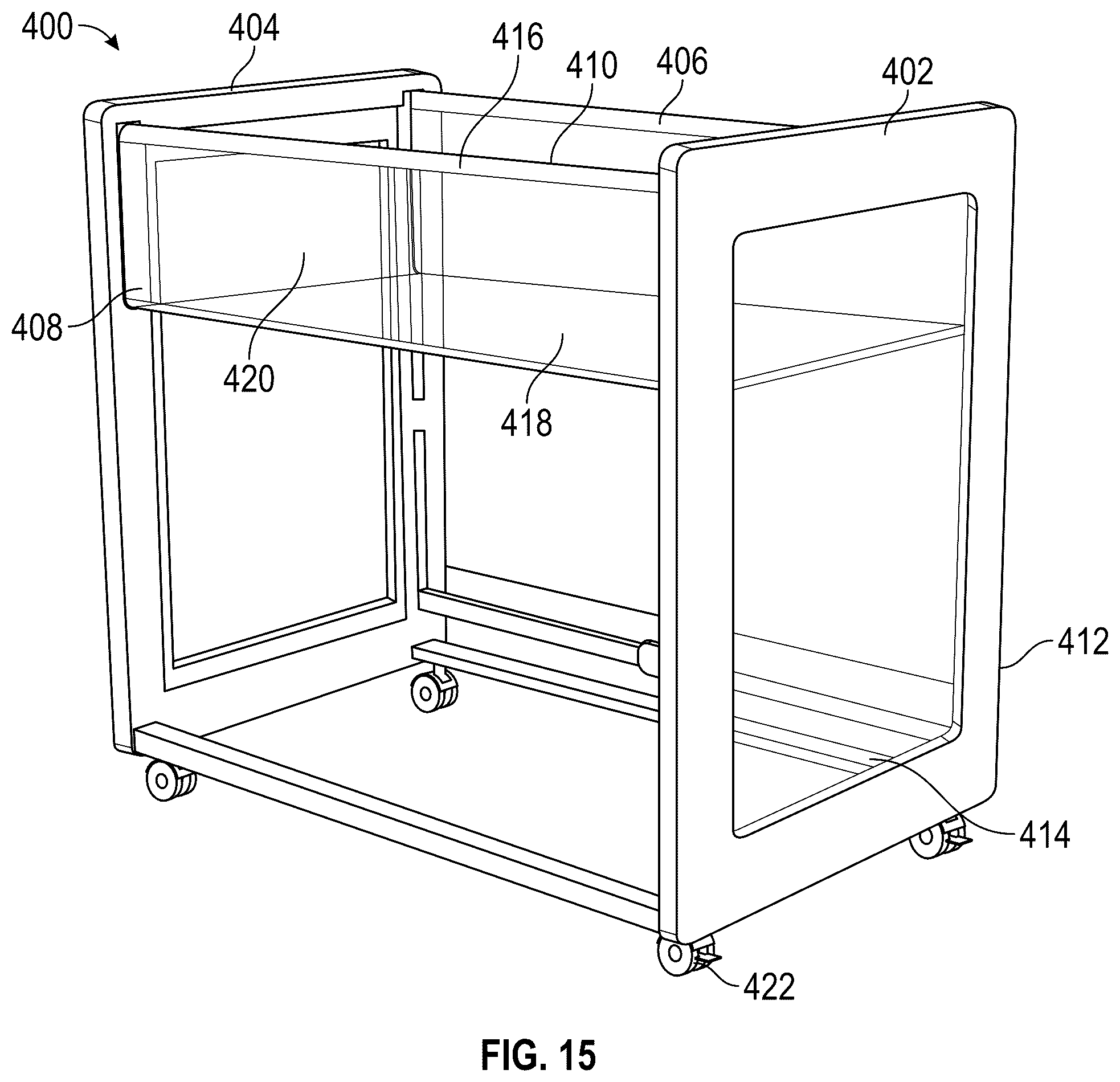 Patent US12611049 Figure 13 – Breathable crib