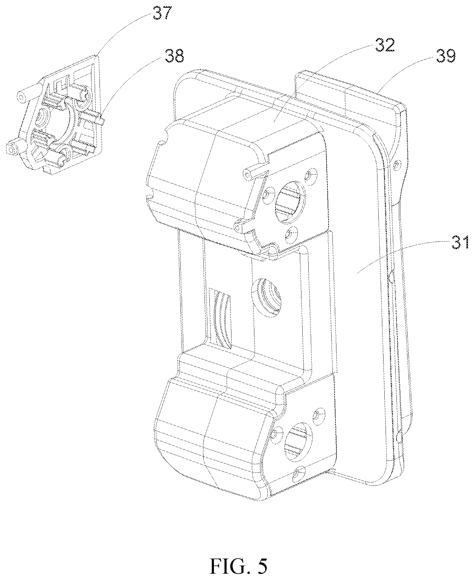 Patent US12611050 Figure 5 – Baby bassinet