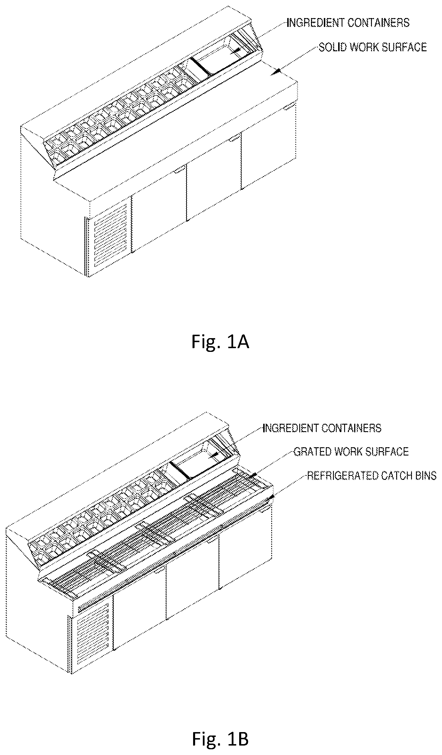 Patent US12611053 Figure 1 – Refrigerated preparation table system and methods thereof