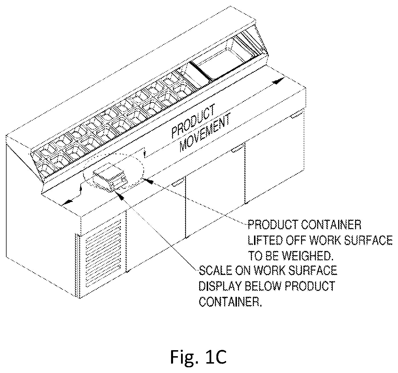 Patent US12611053 Figure 2 – Refrigerated preparation table system and methods thereof