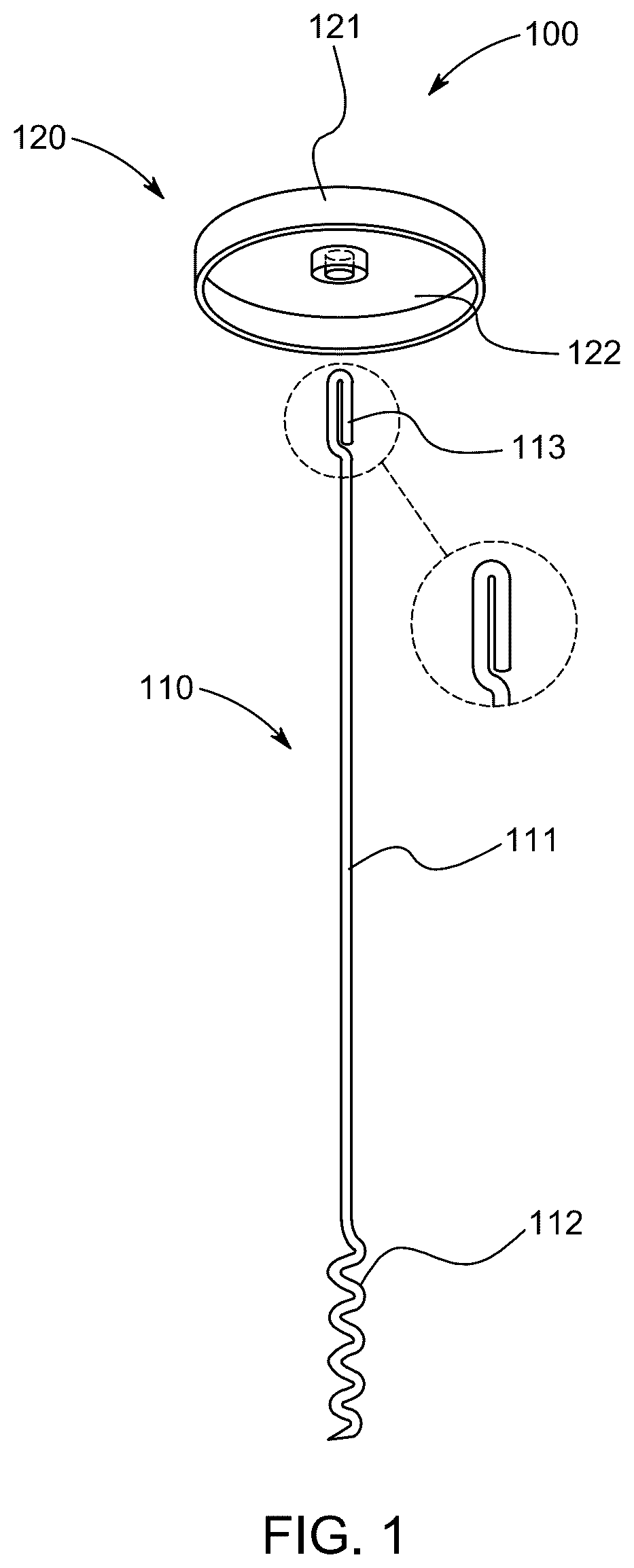 Patent US12611057 Figure 1 – Bedsheet securing device
