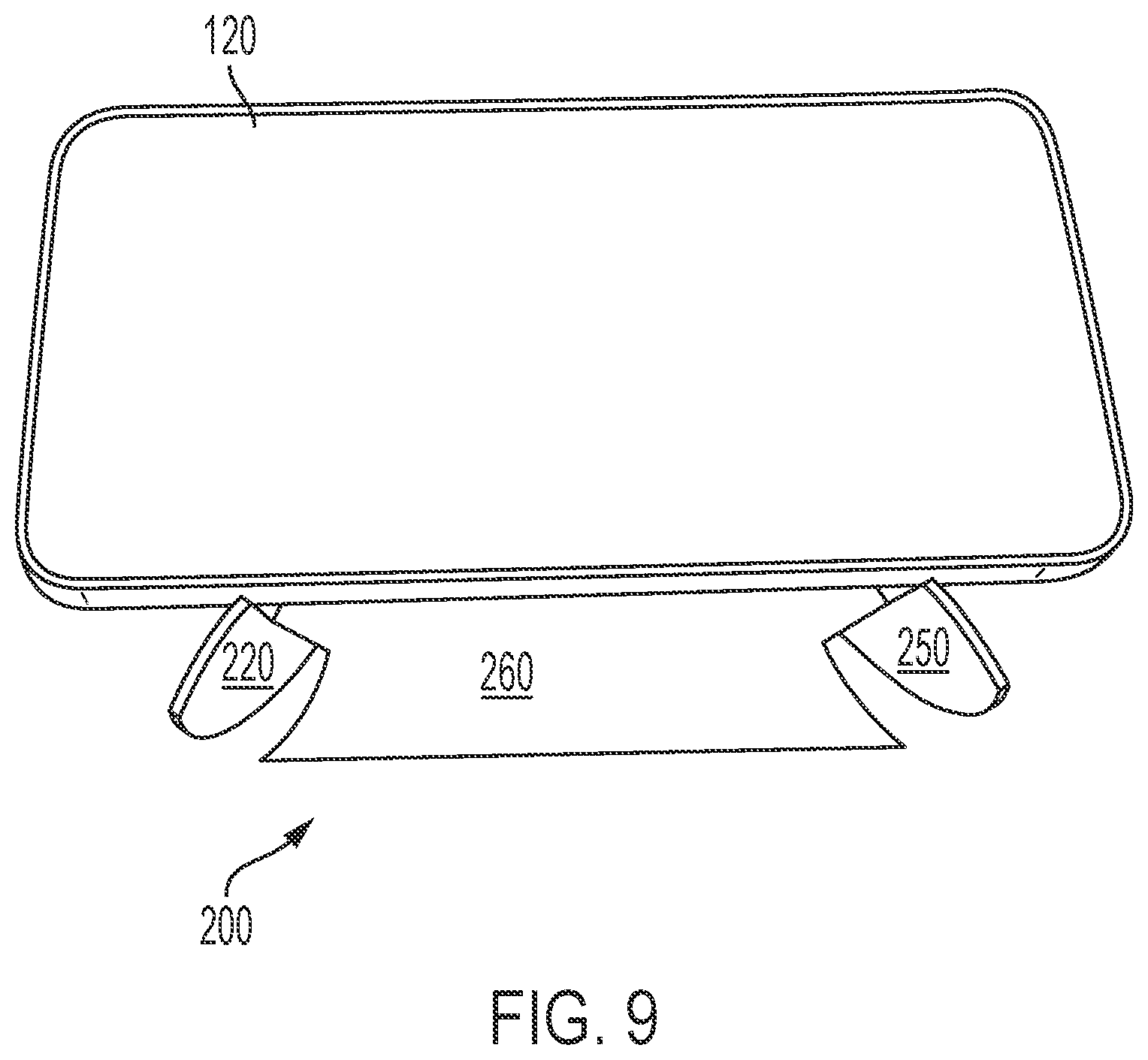 Patent US12611062 Figure 9 – Foldable portable device holder