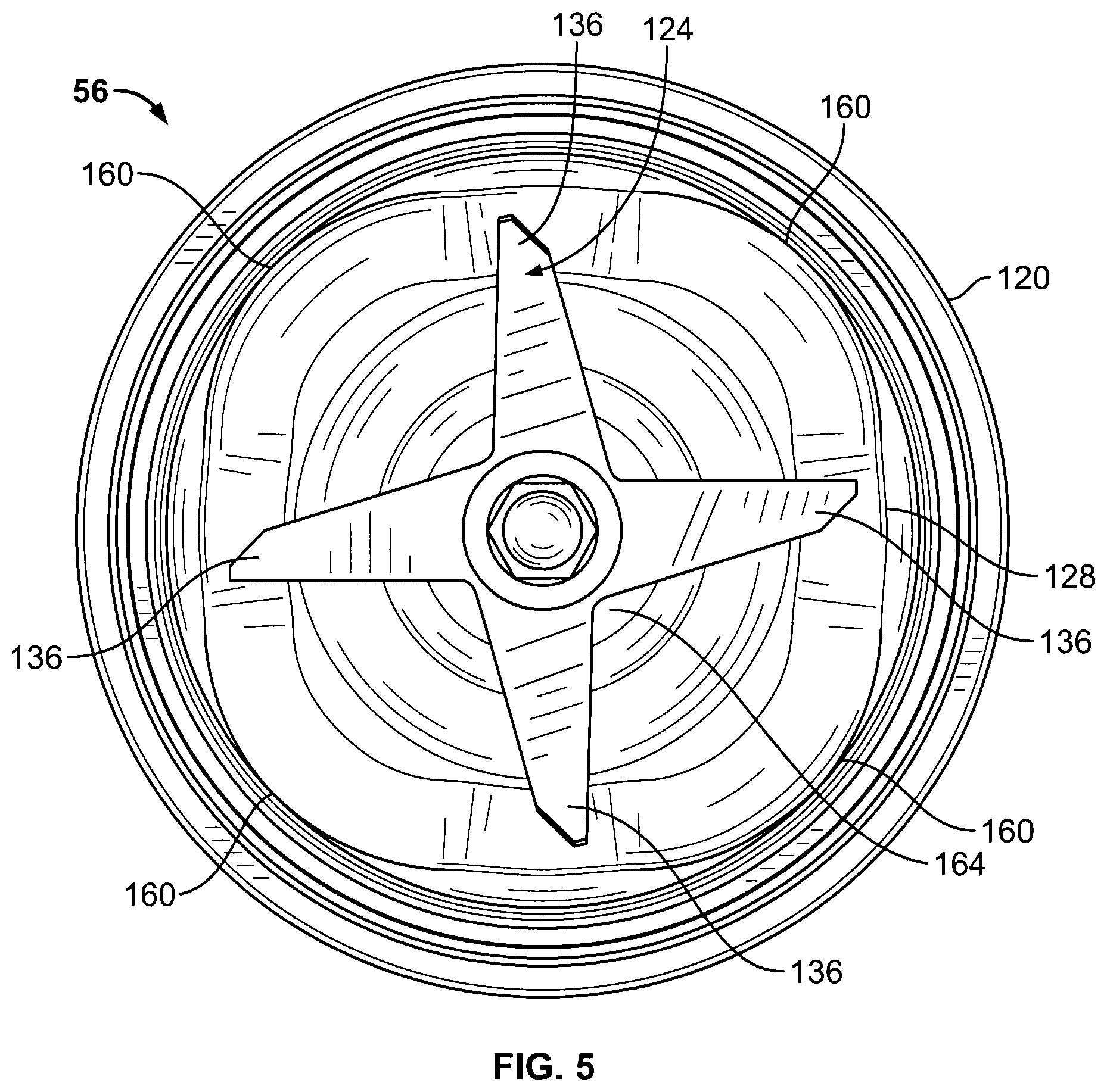 Patent US12611065 Figure 5 – Powered blending container
