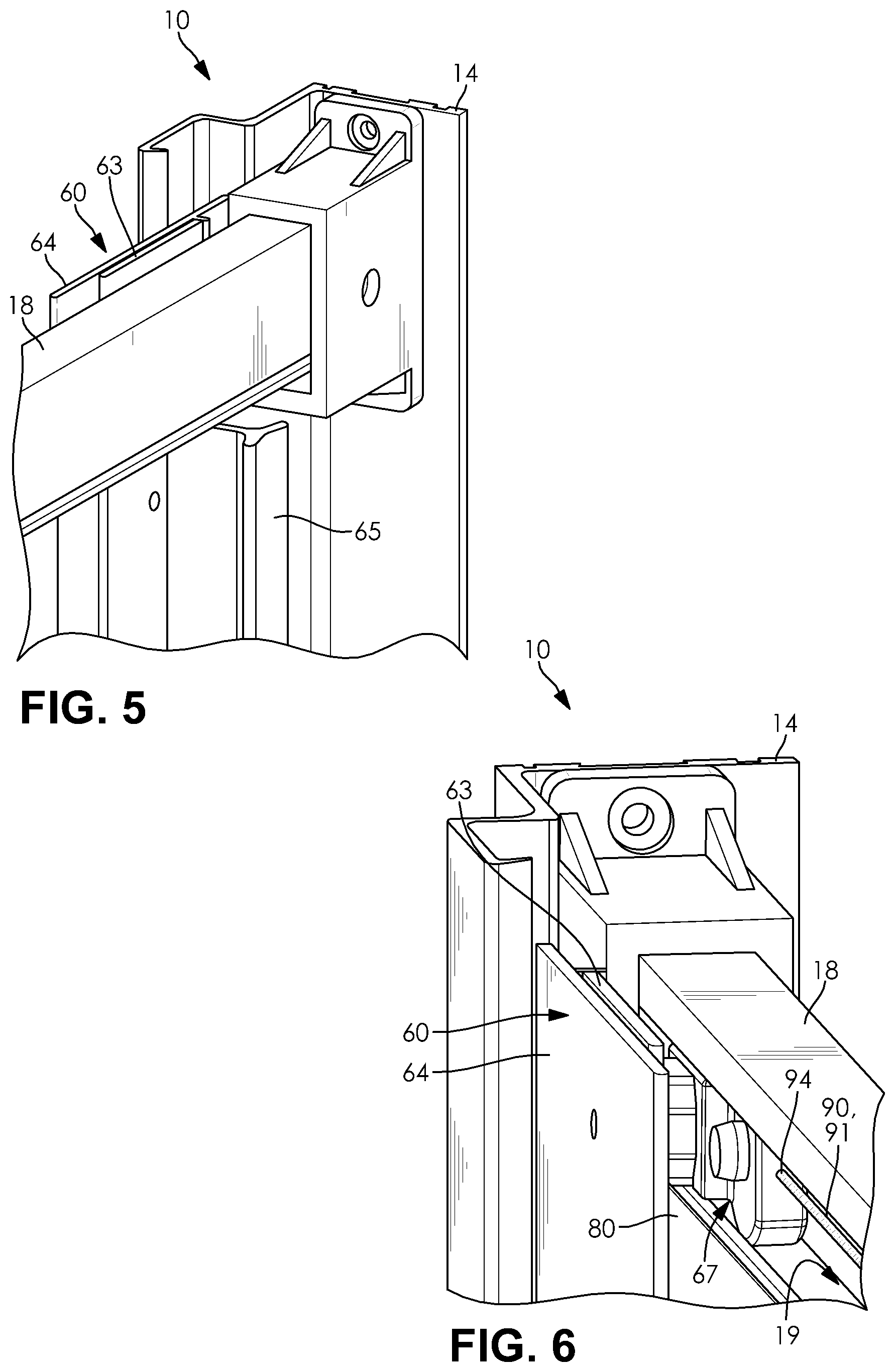 Patent US12611067 Figure 3 – Retractable curved shower door