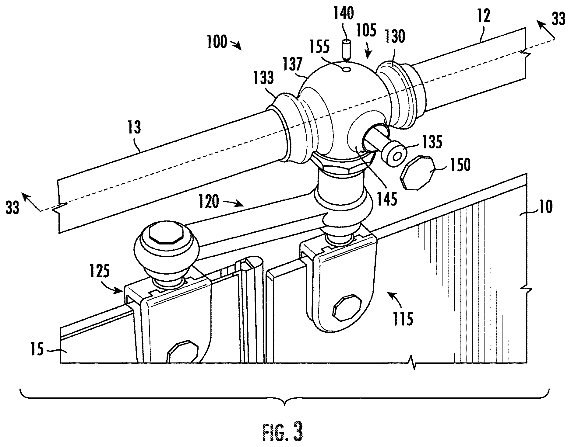 Patent US12611068 Figure 3 – Shower door system