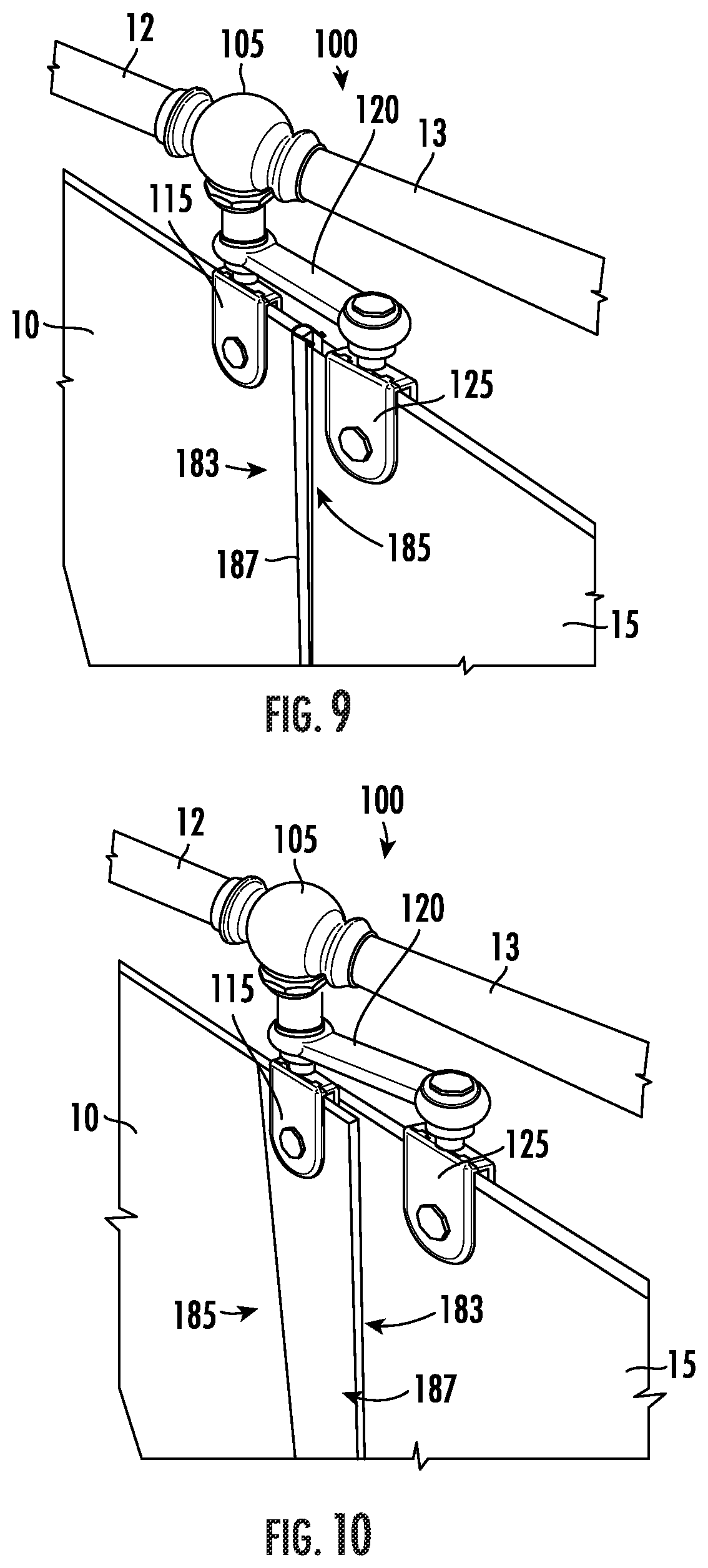 Patent US12611068 Figure 7 – Shower door system