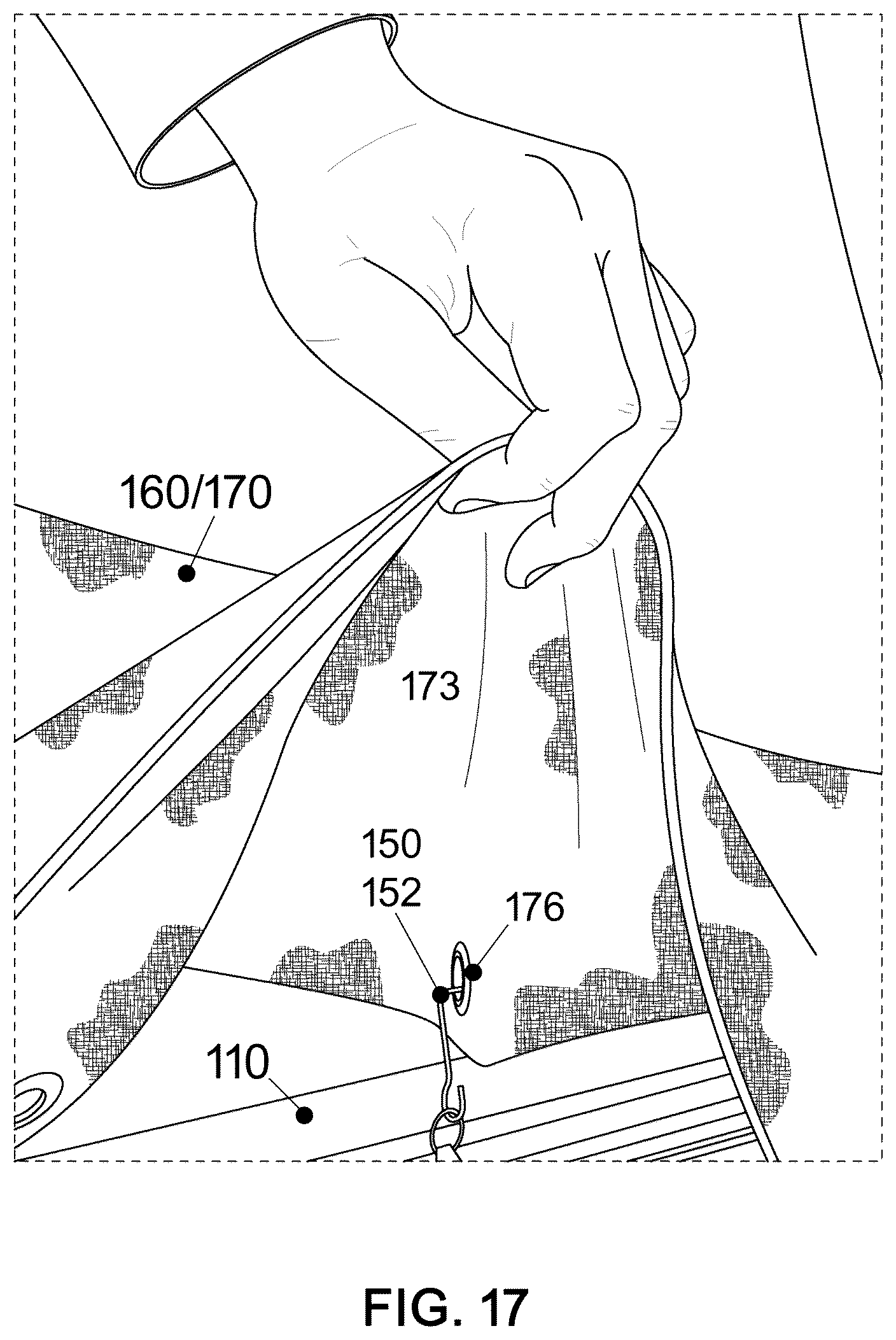 Patent US12611069 Figure 17 – Magnetically sealed bathing area liner track system
