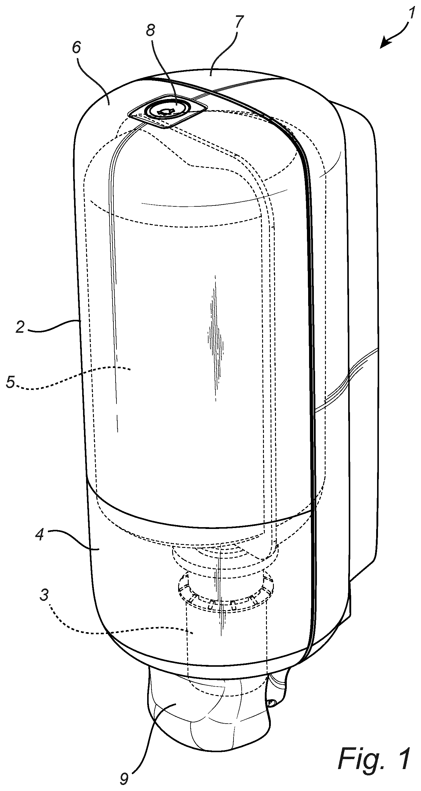Patent US12611070 Figure 1 – Dispenser system and a method for operating a dispenser system