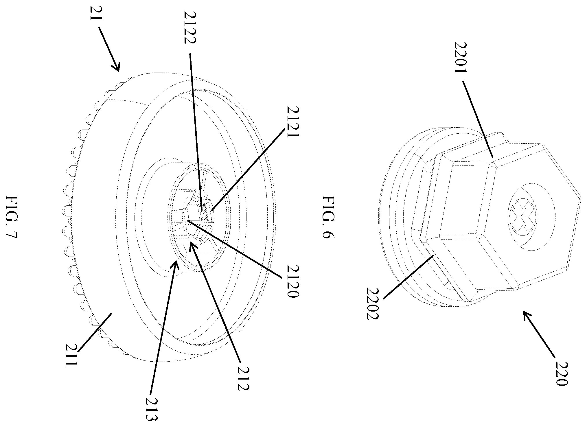 Patent US12611071 Figure 6 – Shower device