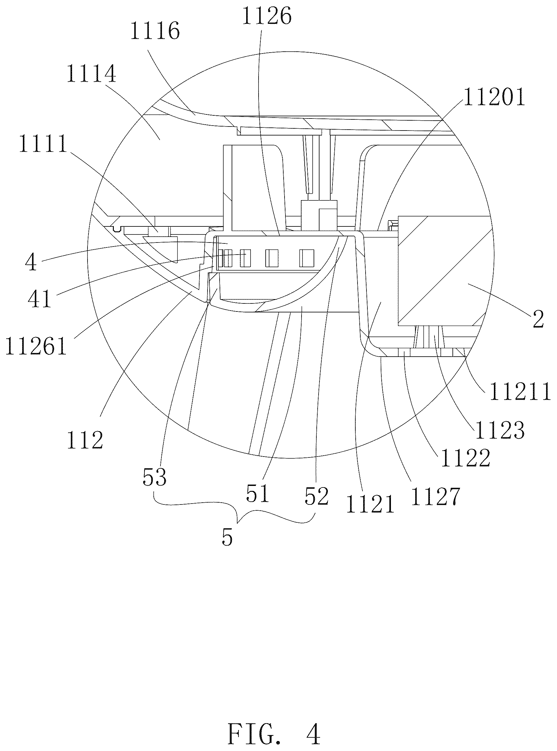 Patent US12611072 Figure 4 – Towel warmer bucket