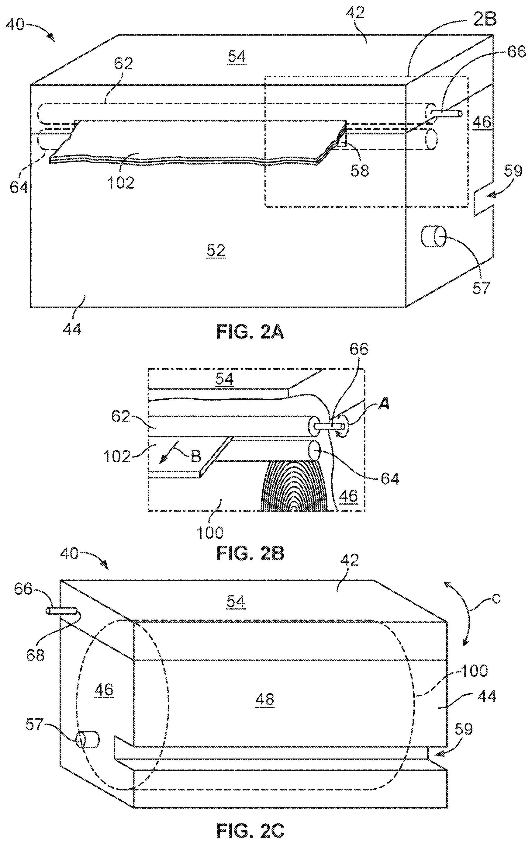 Patent US12611073 Figure 2 – Dispensing assembly for paper products