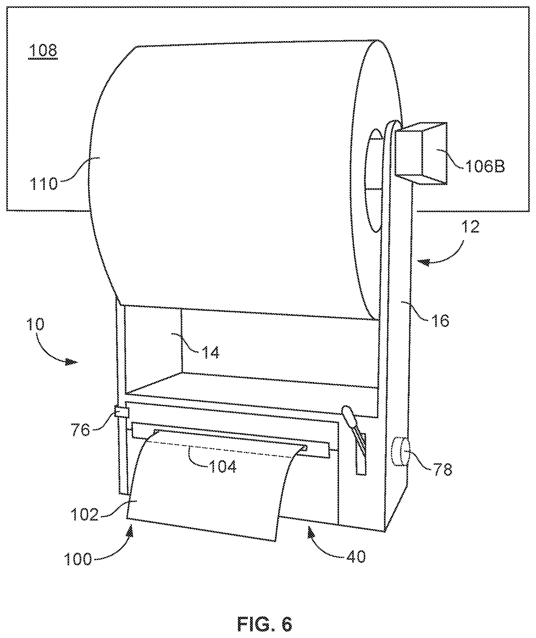 Patent US12611073 Figure 5 – Dispensing assembly for paper products