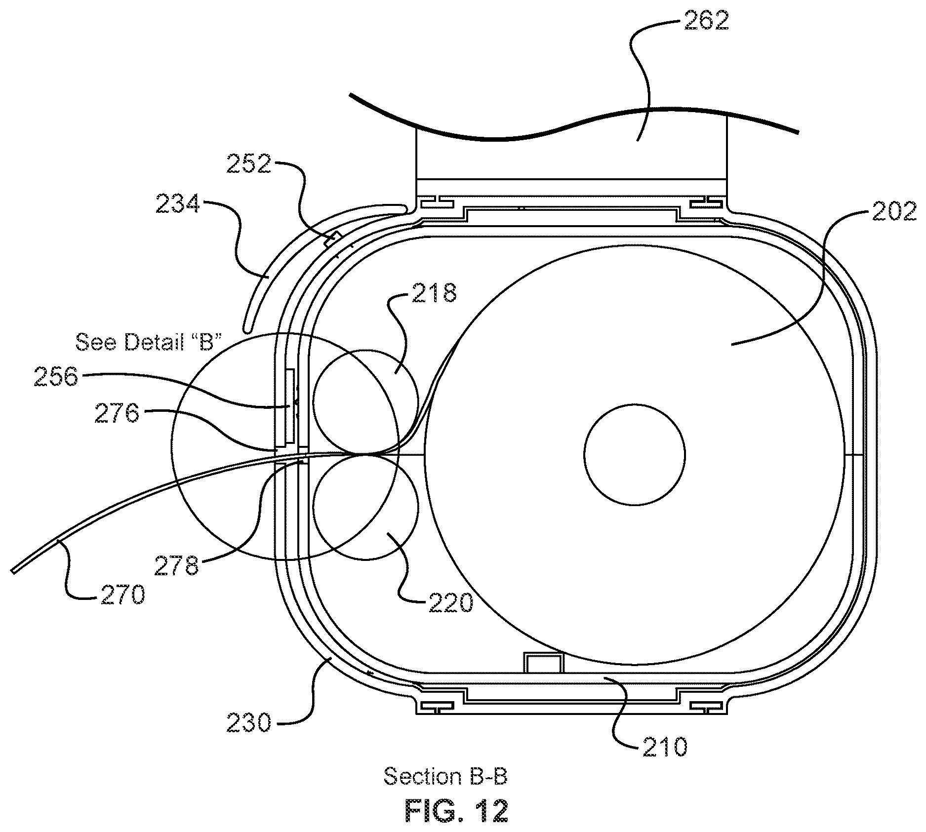 Patent US12611073 Figure 11 – Dispensing assembly for paper products