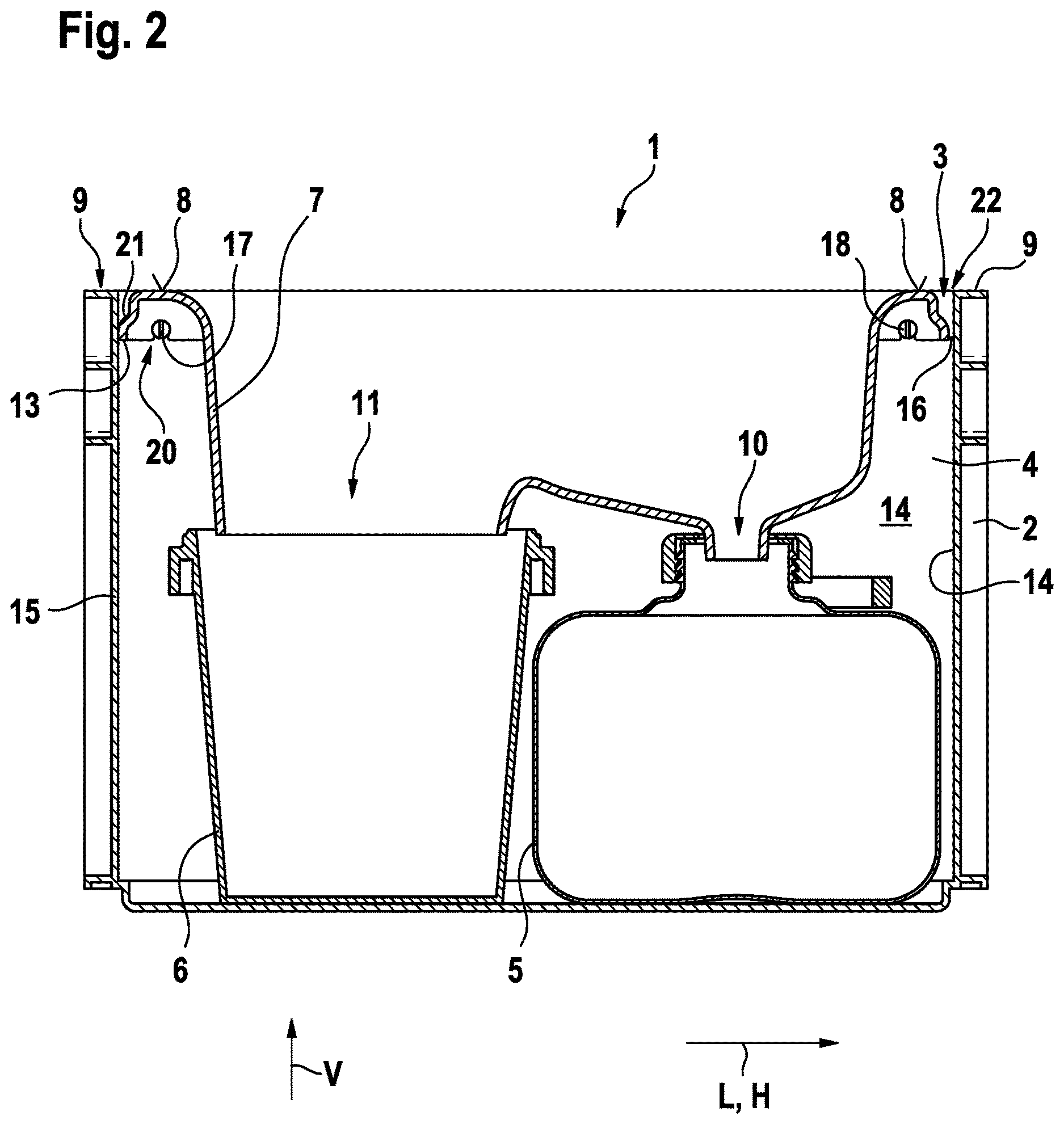 Patent US12611074 Figure 2 – Separating toilet