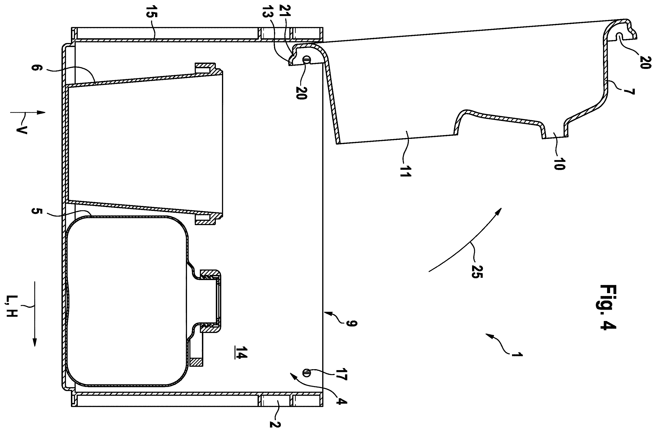 Patent US12611074 Figure 4 – Separating toilet