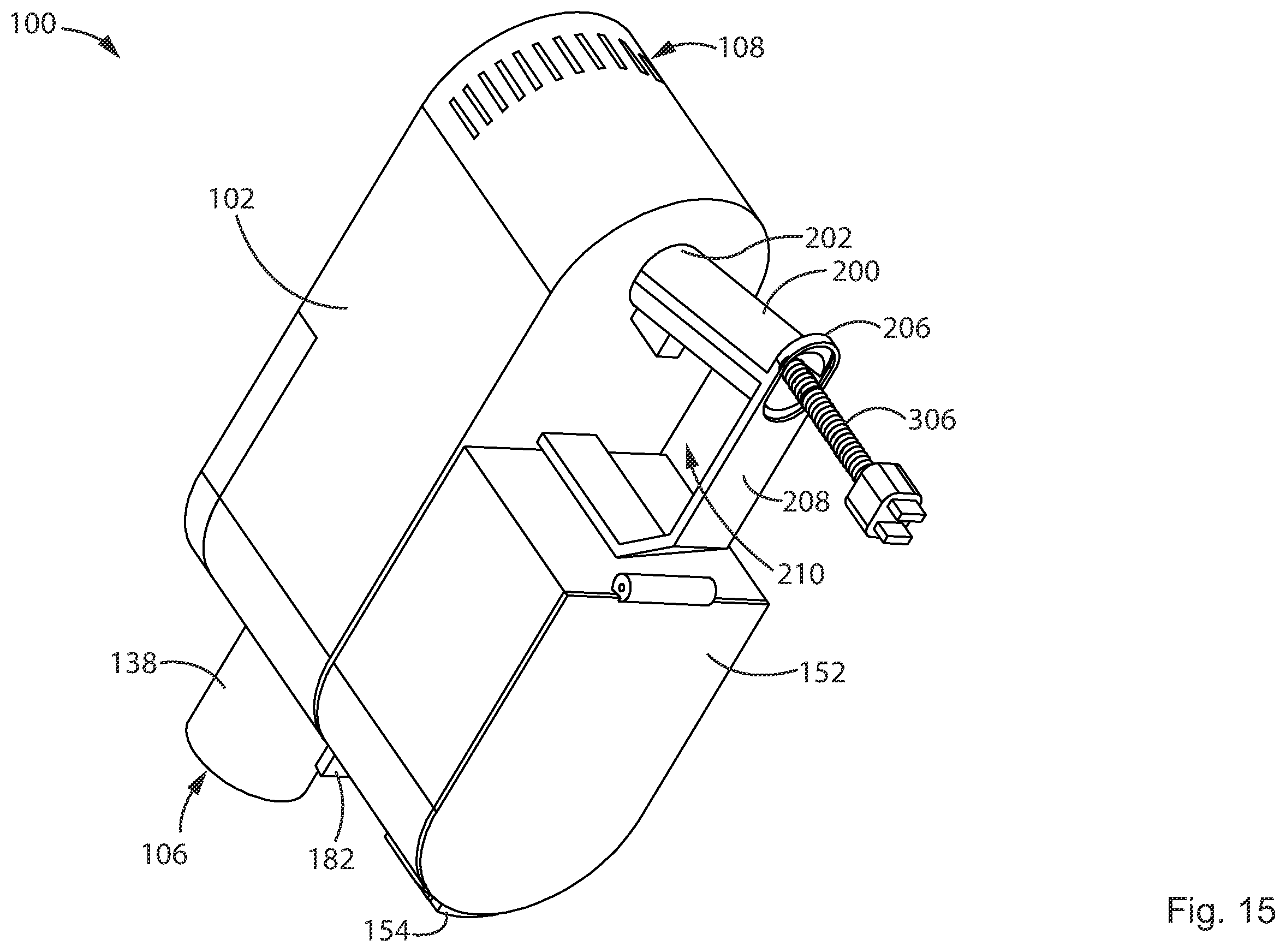 Patent US12611076 Figure 15 – Hand vacuum cleaner