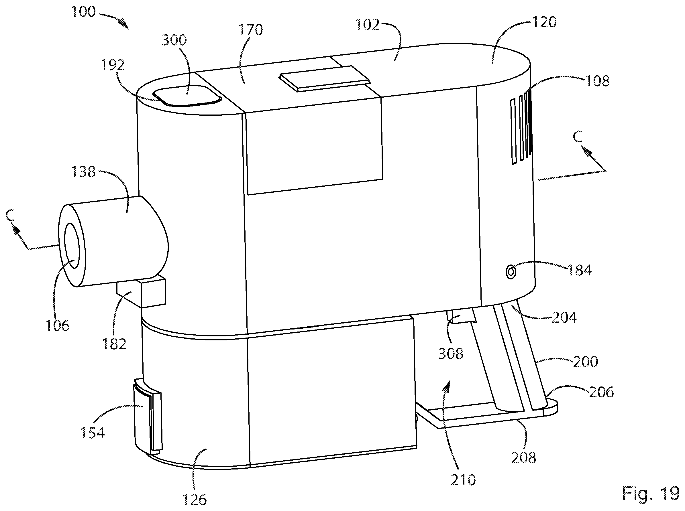Patent US12611076 Figure 19 – Hand vacuum cleaner