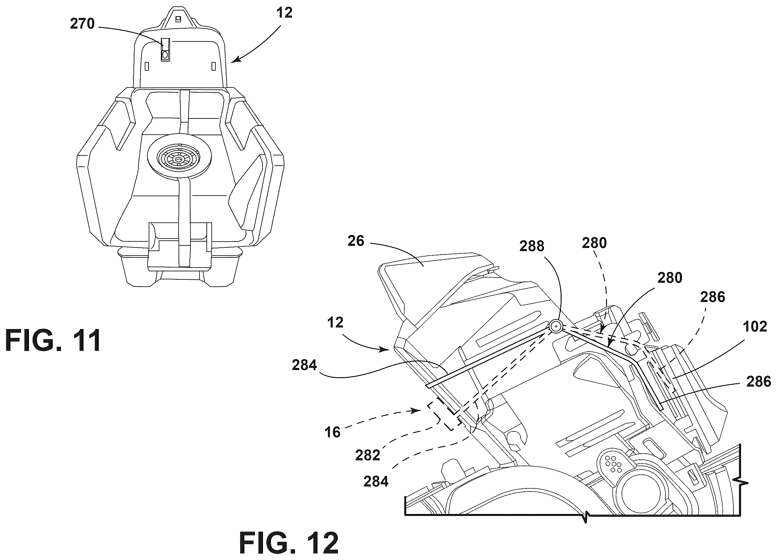 Patent US12611077 Figure 10 – Modular head system for handheld extraction cleaner, dry vacuum accessory for handheld extraction cleaner, and handheld extraction cleaner