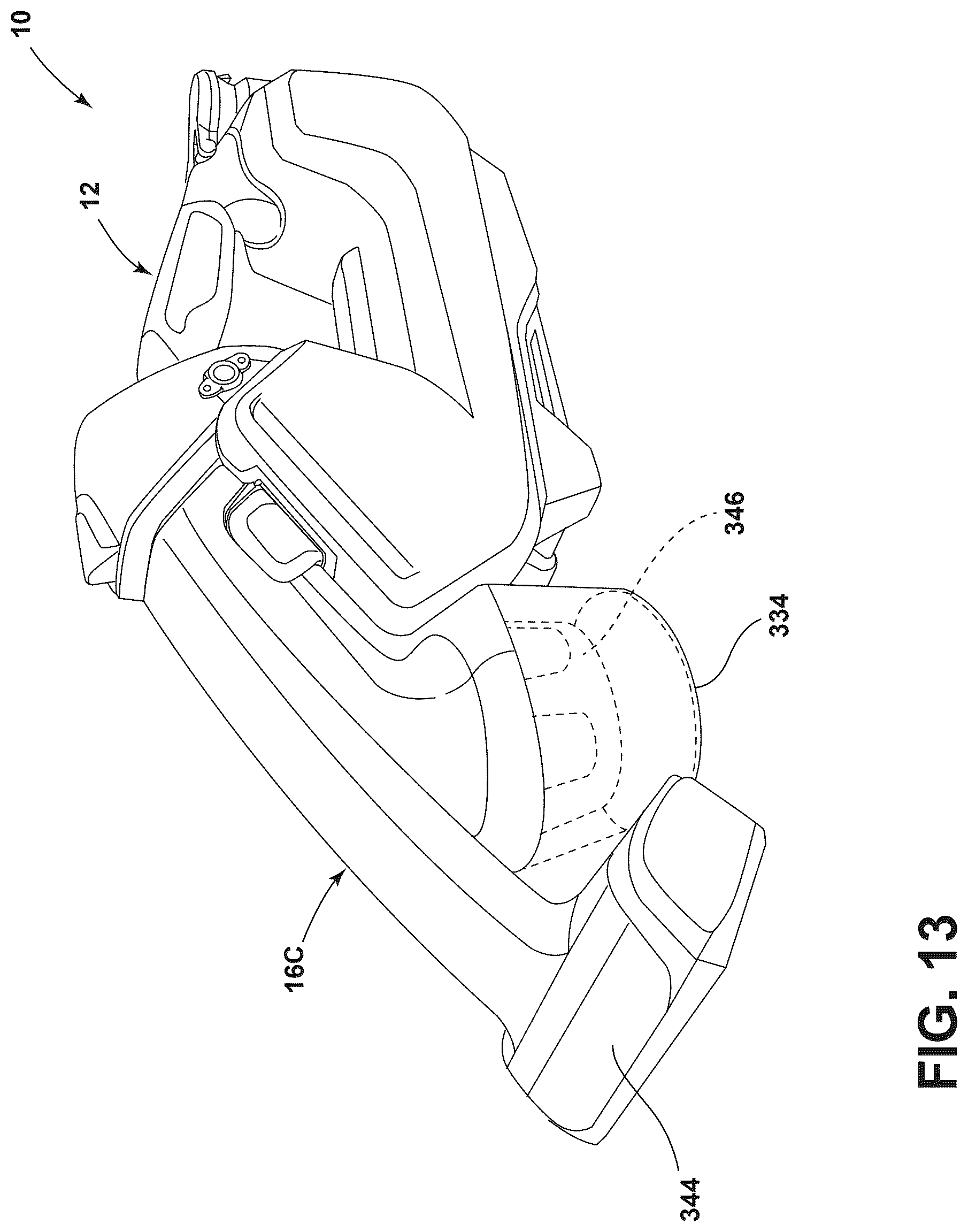 Patent US12611077 Figure 11 – Modular head system for handheld extraction cleaner, dry vacuum accessory for handheld extraction cleaner, and handheld extraction cleaner
