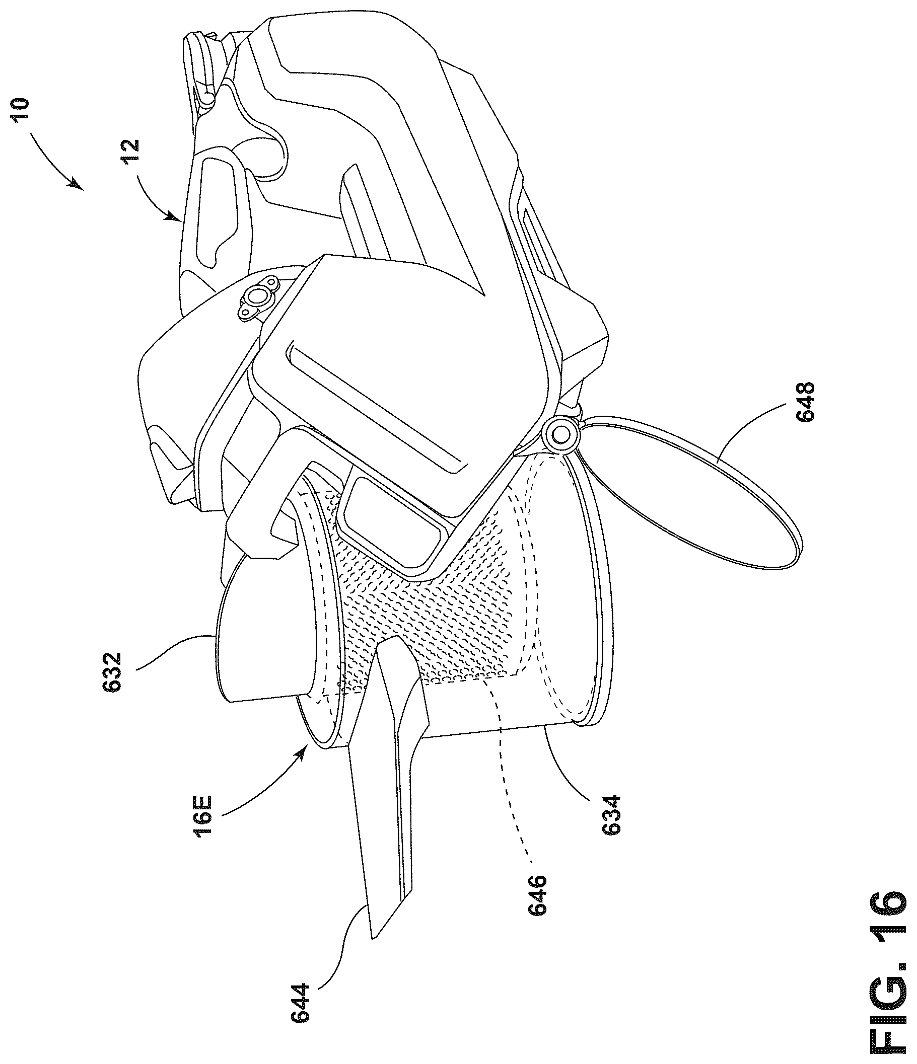 Patent US12611077 Figure 14 – Modular head system for handheld extraction cleaner, dry vacuum accessory for handheld extraction cleaner, and handheld extraction cleaner