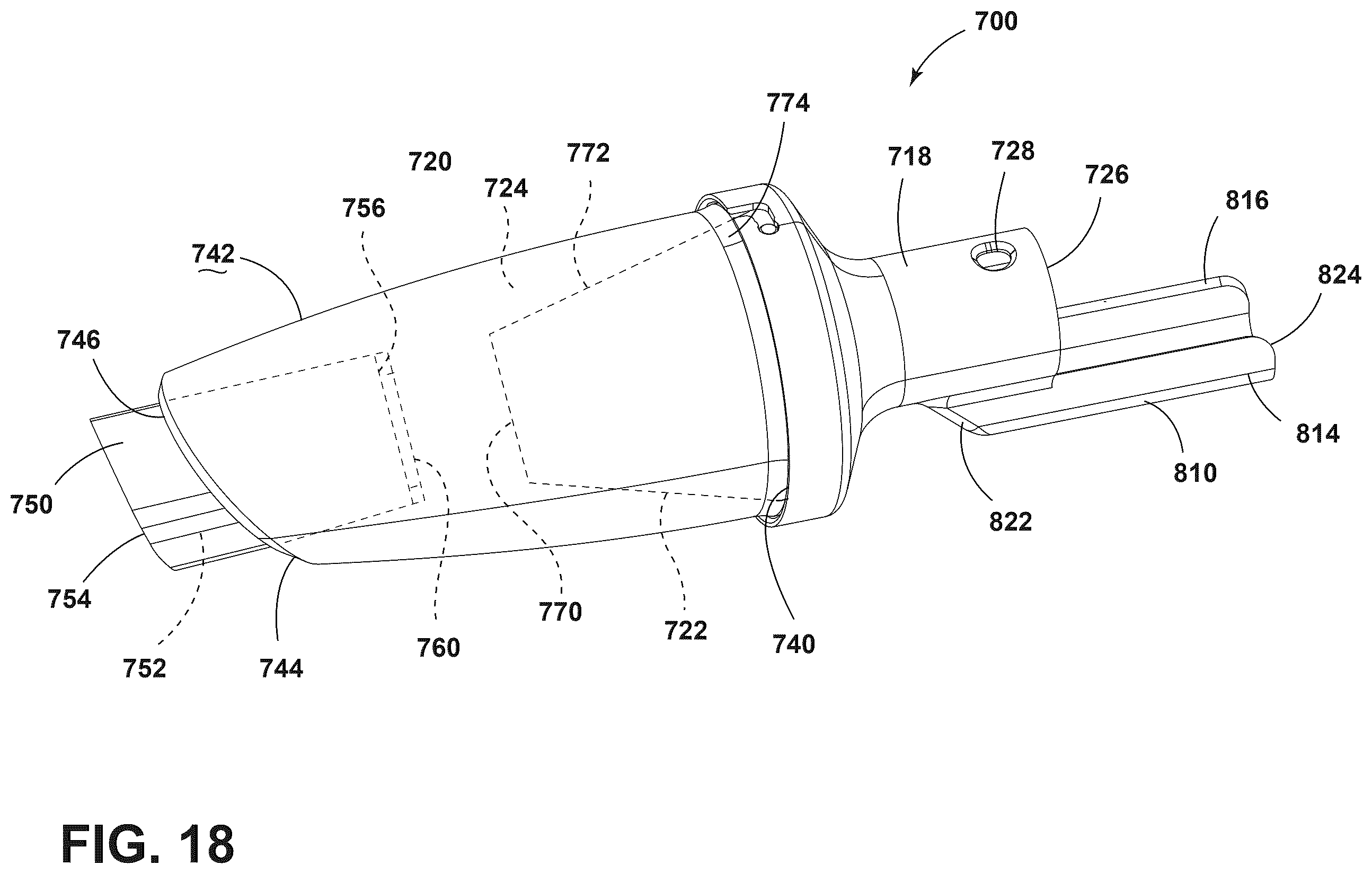 Patent US12611077 Figure 16 – Modular head system for handheld extraction cleaner, dry vacuum accessory for handheld extraction cleaner, and handheld extraction cleaner