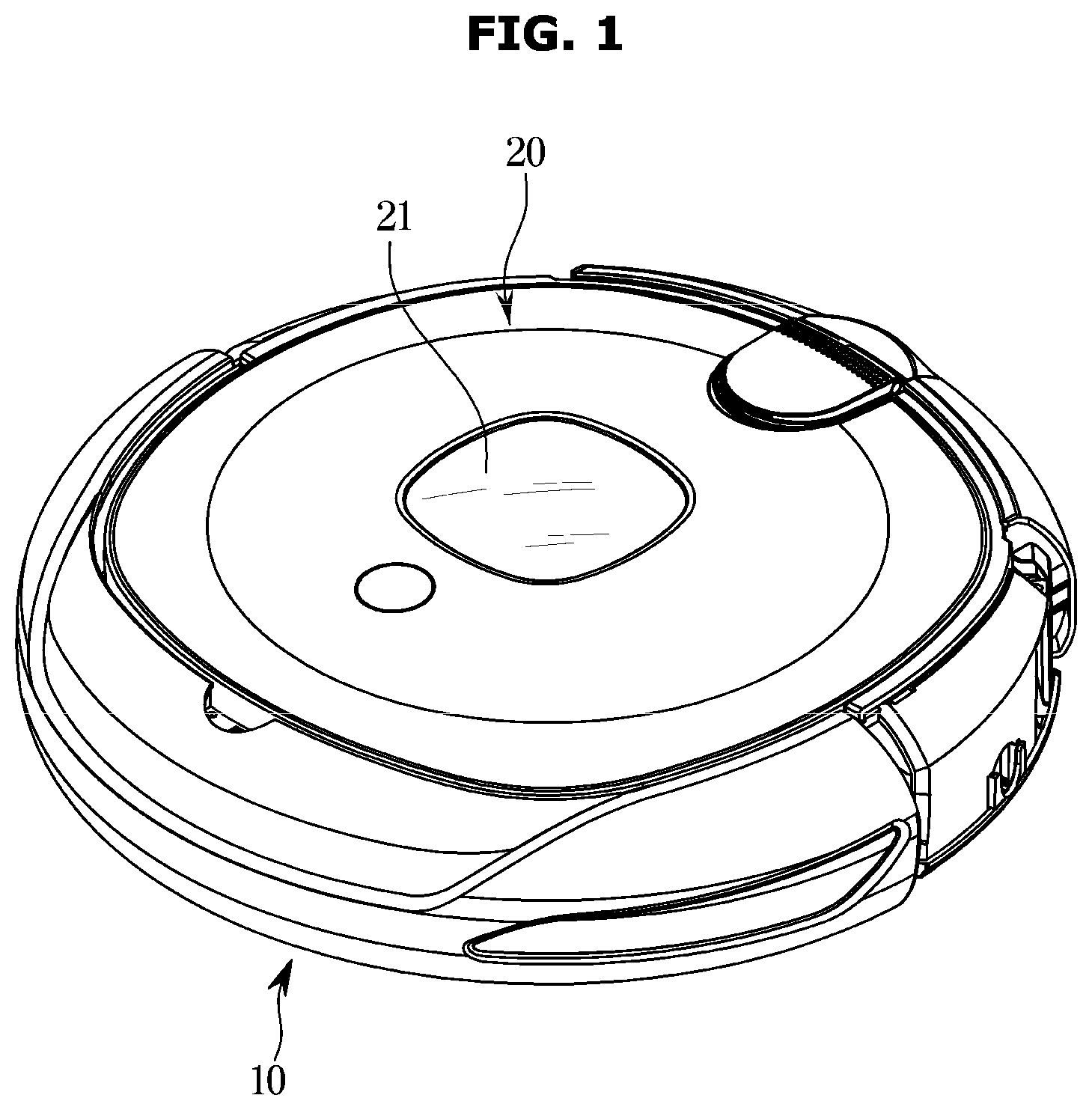 Patent US12611078 Figure 1 – Robot cleaner