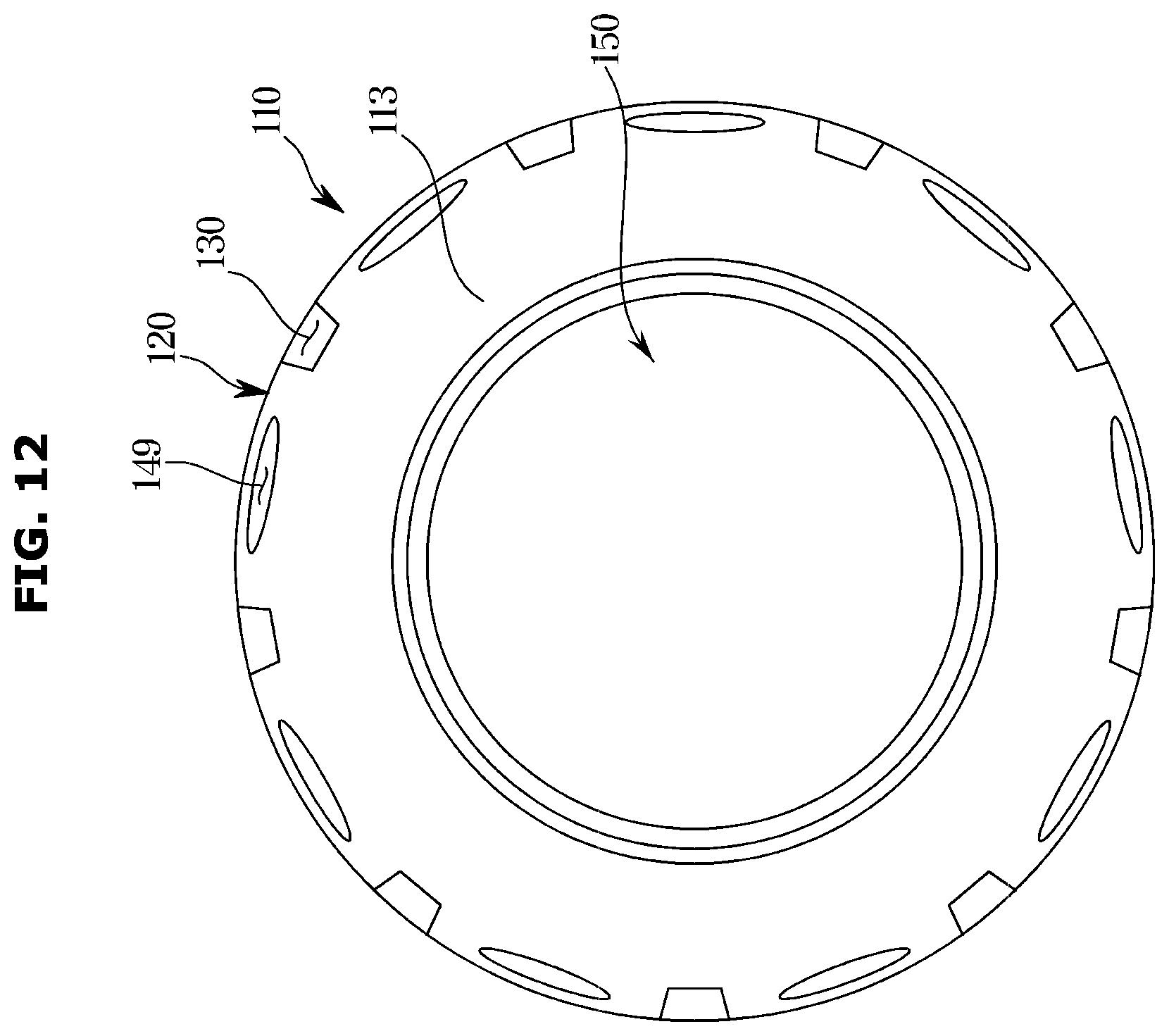 Patent US12611078 Figure 12 – Robot cleaner