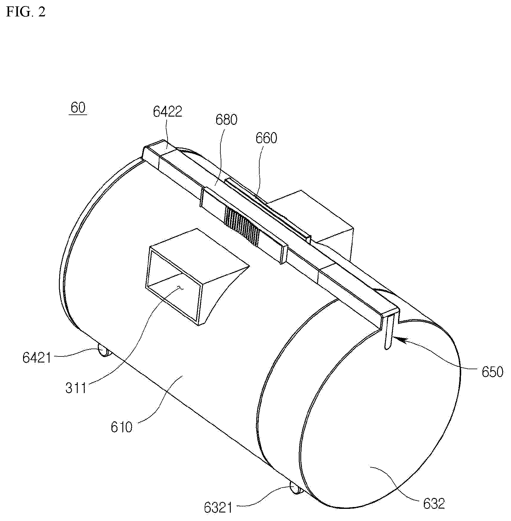 Patent US12611079 Figure 2 – Vacuum cleaner