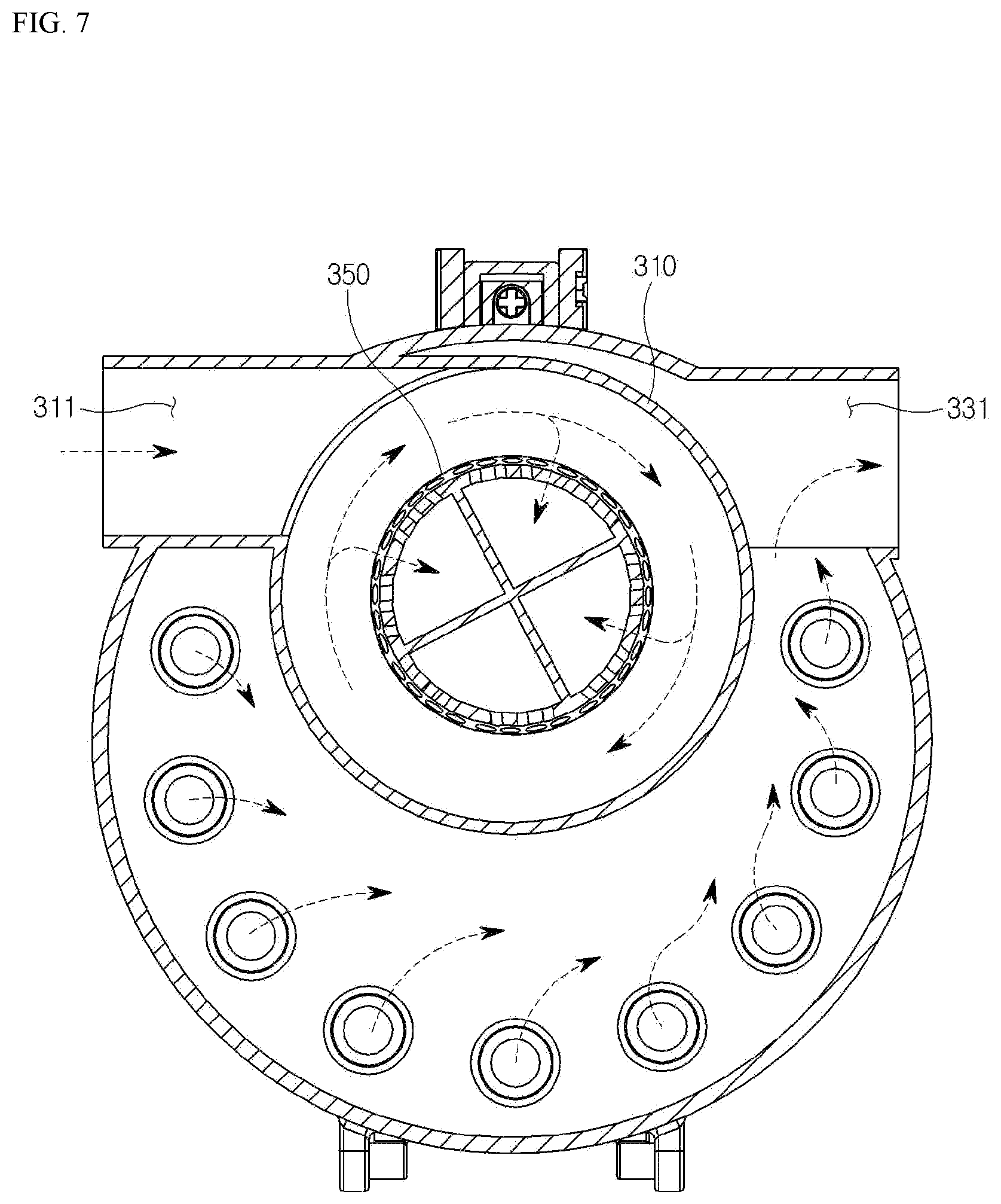 Patent US12611079 Figure 7 – Vacuum cleaner