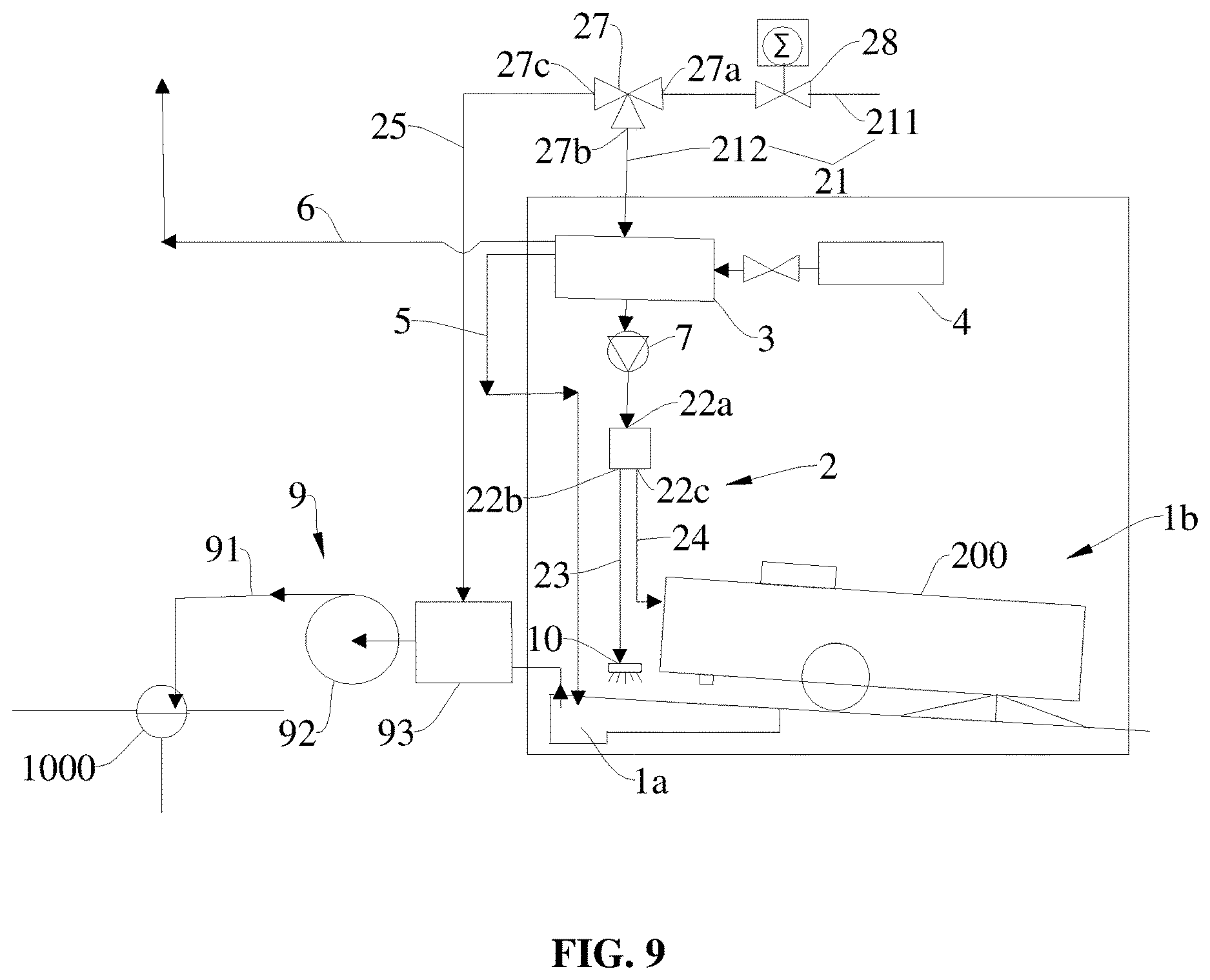 Patent US12611081 Figure 9 – Base, laundry treatment device and cleaning system