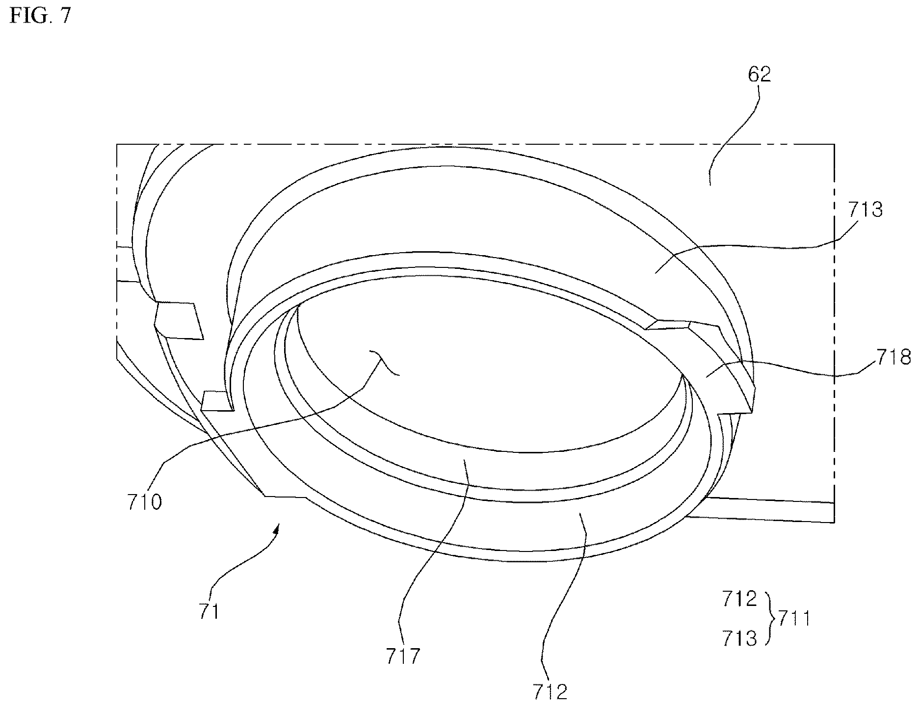 Patent US12611083 Figure 7 – Dishwasher