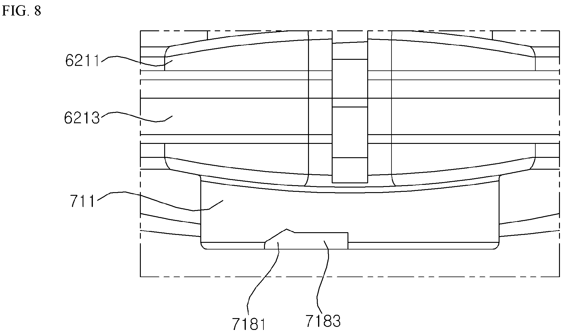 Patent US12611083 Figure 8 – Dishwasher