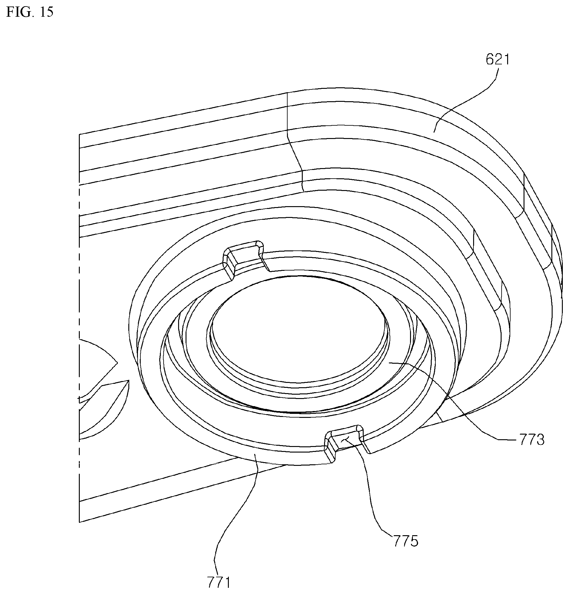 Patent US12611083 Figure 15 – Dishwasher