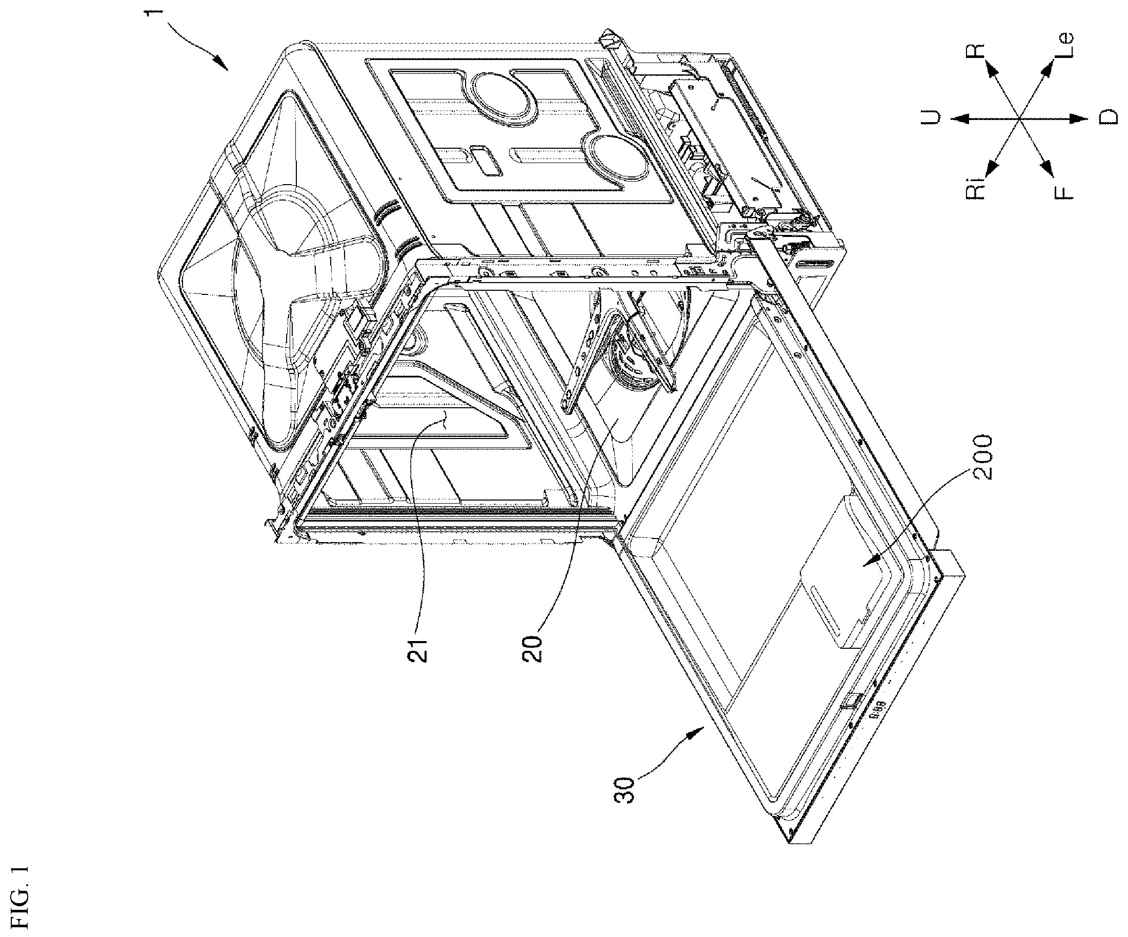 Patent US12611084 Figure 1 – Dish washer