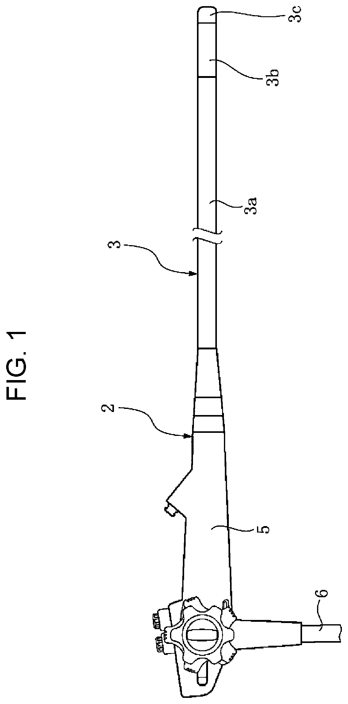 Patent US12611091 Figure 1 – Flexible tube for endoscope, endoscopic medical device, and methods for producing the same