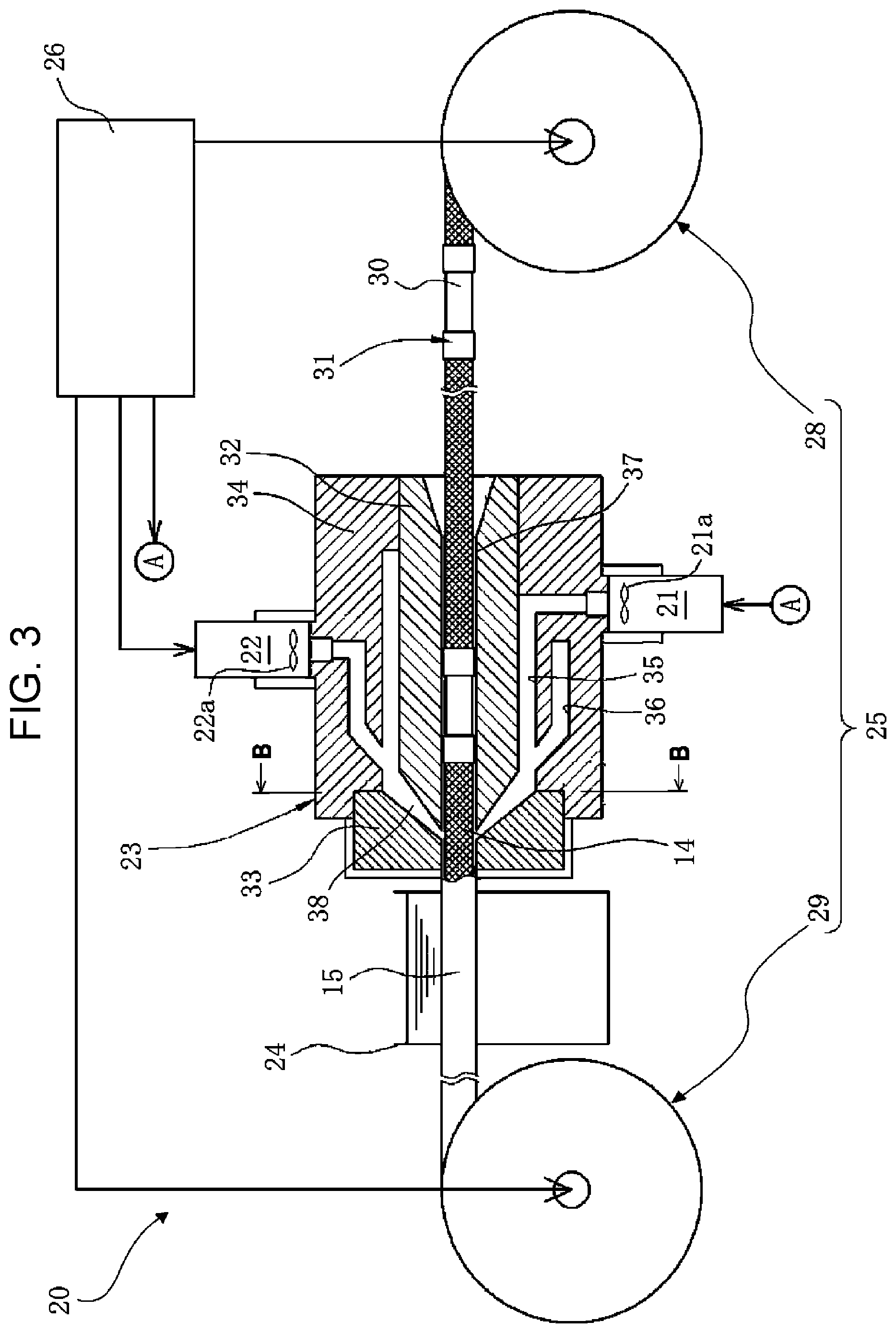 Patent US12611091 Figure 3 – Flexible tube for endoscope, endoscopic medical device, and methods for producing the same