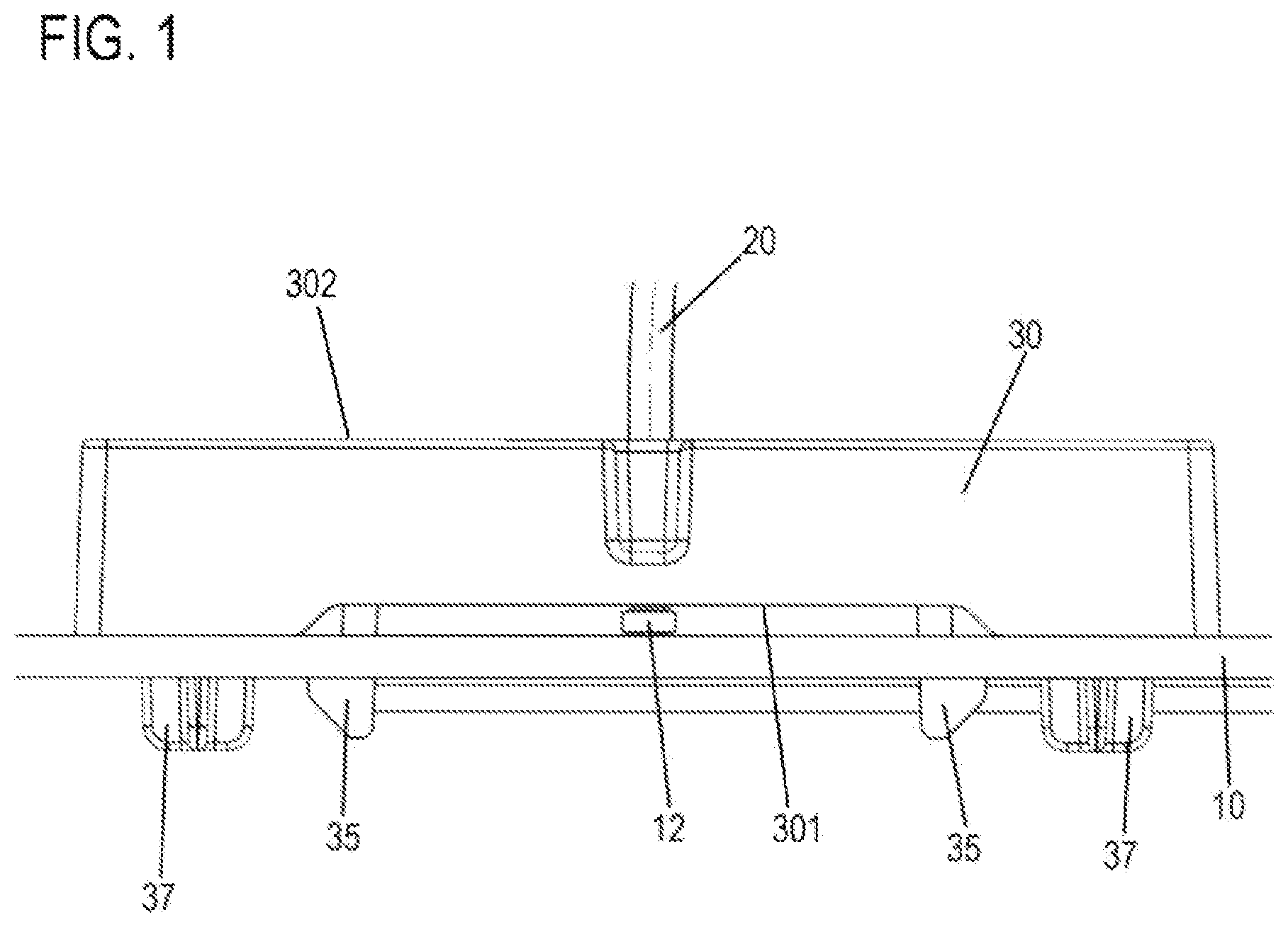 Patent US12611095 Figure 1 – Endoscope comprising holder for inserting a light guide