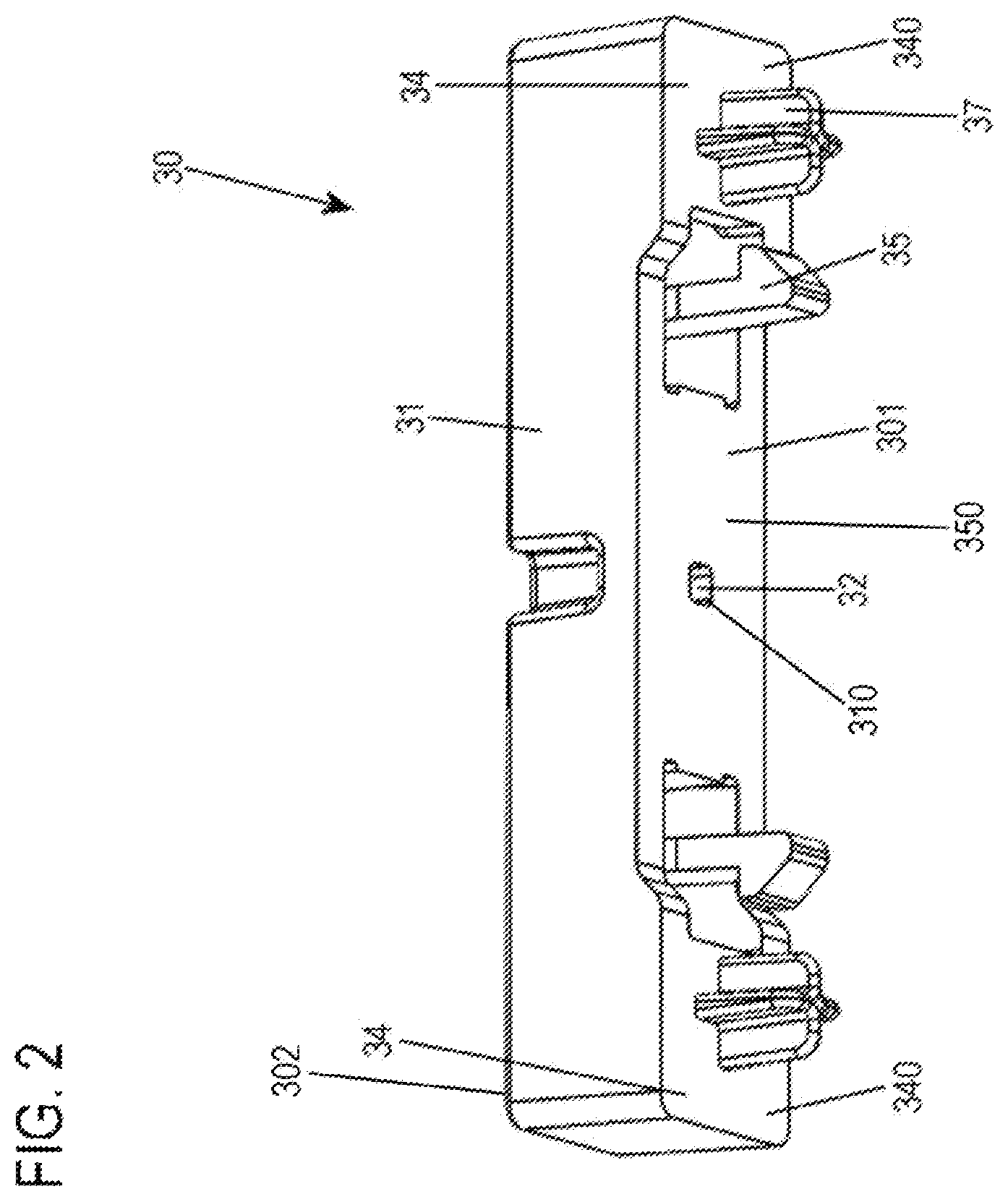 Patent US12611095 Figure 2 – Endoscope comprising holder for inserting a light guide