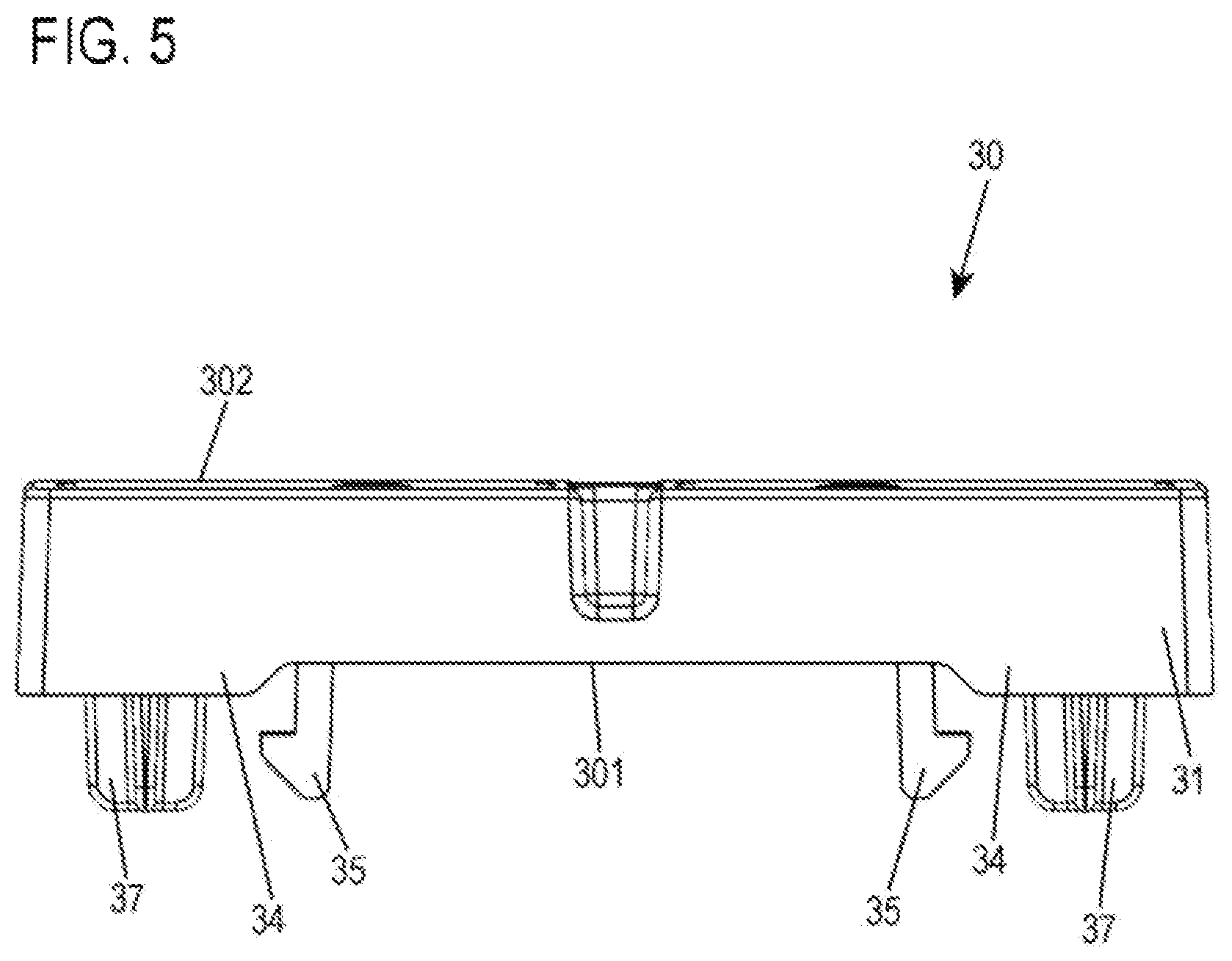 Patent US12611095 Figure 5 – Endoscope comprising holder for inserting a light guide