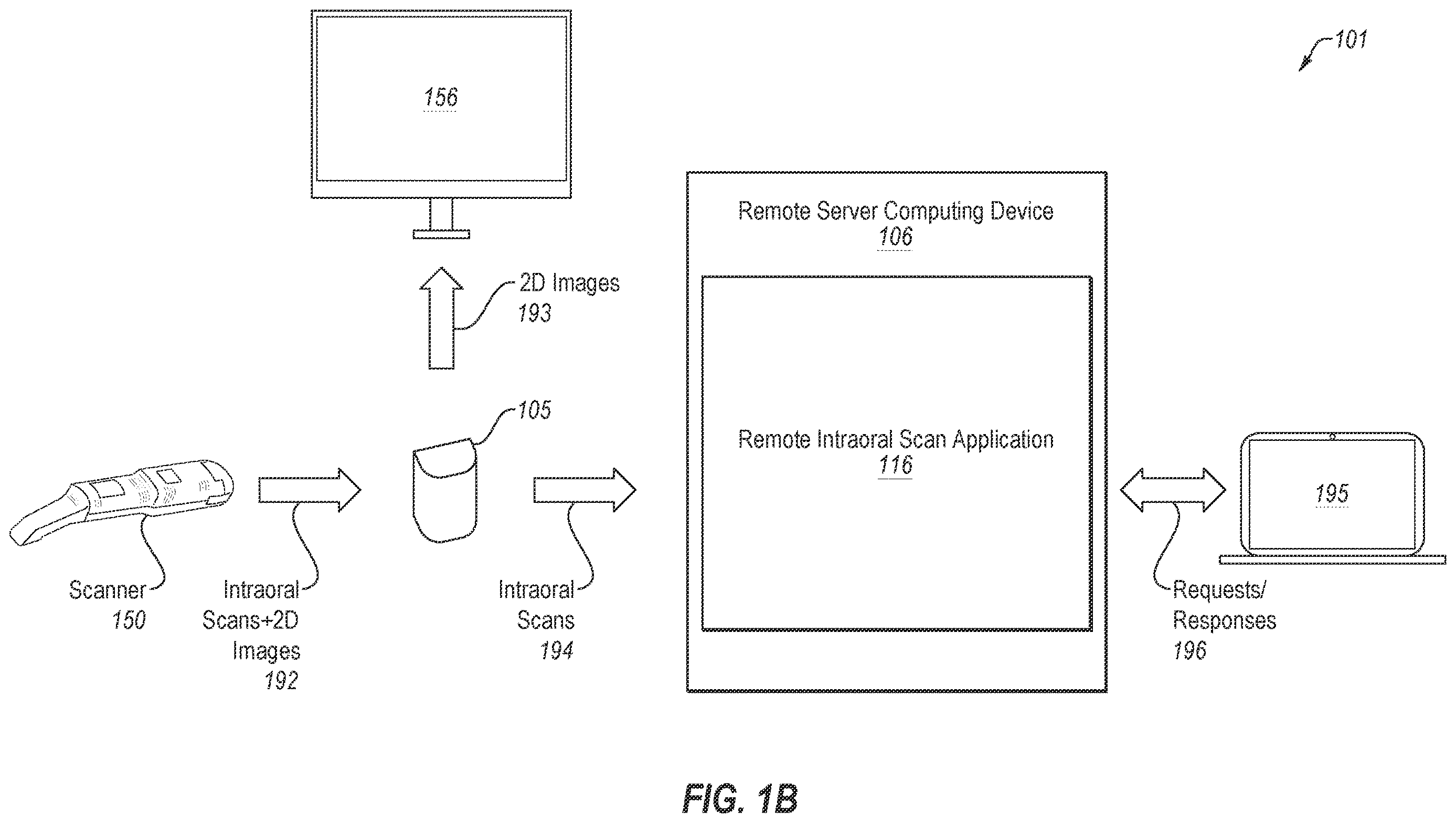 Patent US12611096 Figure 2 – Minimalistic intraoral scanning system