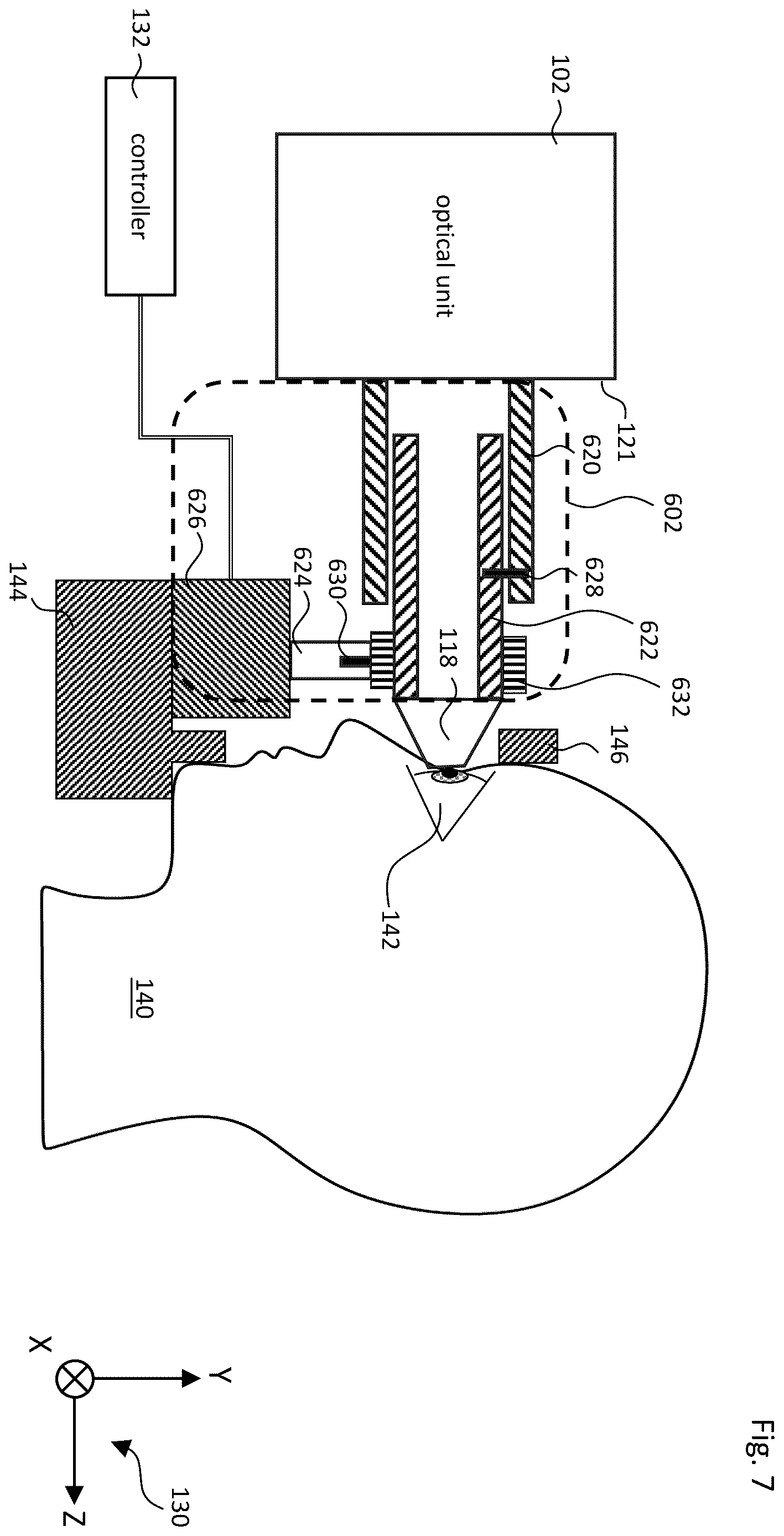 Patent US12611101 Figure 8 – Gonioscopic laser surgery