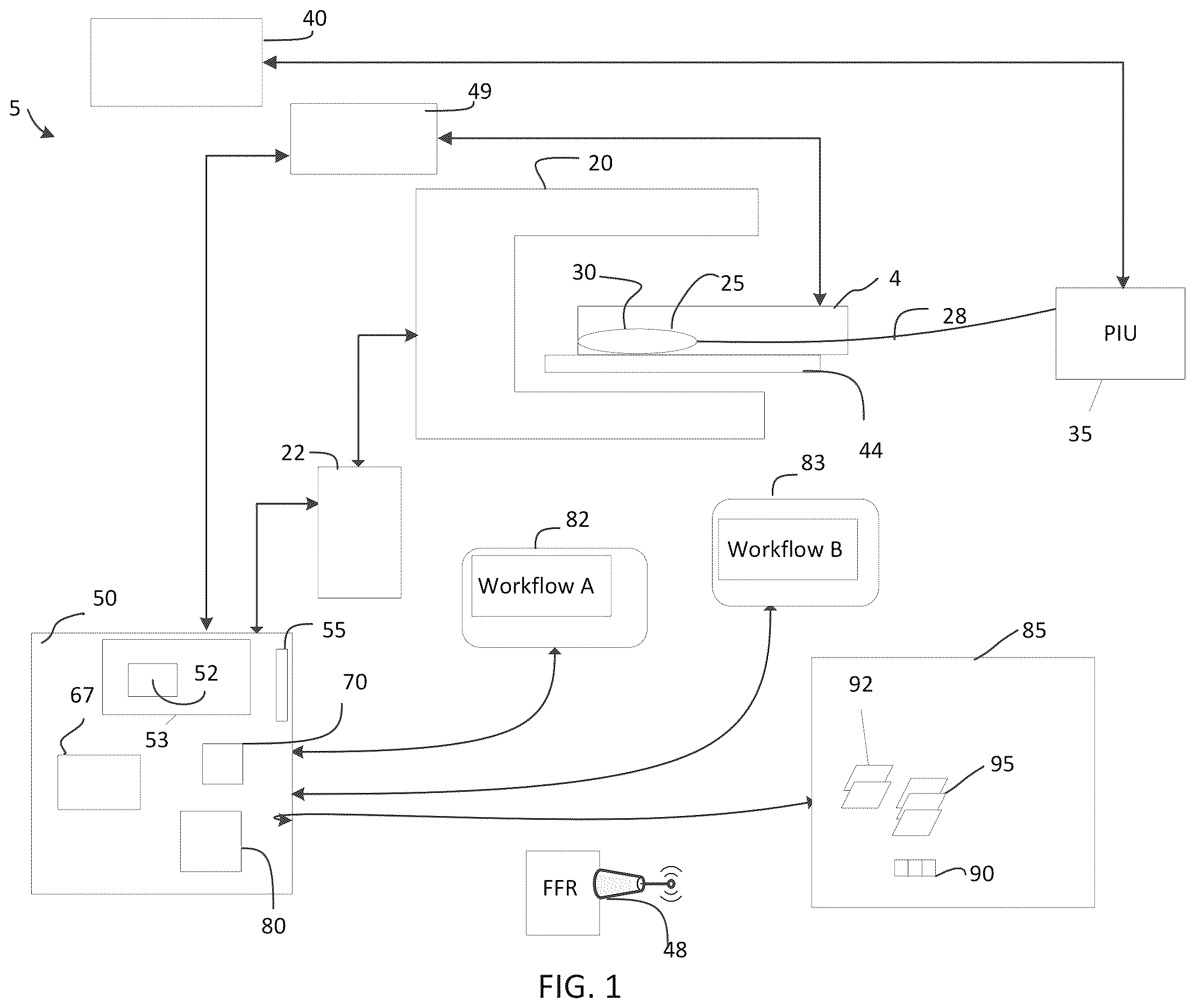 Patent US12611105 Figure 1 – Arterial imaging and assessment systems and methods and related user interface based-workflows