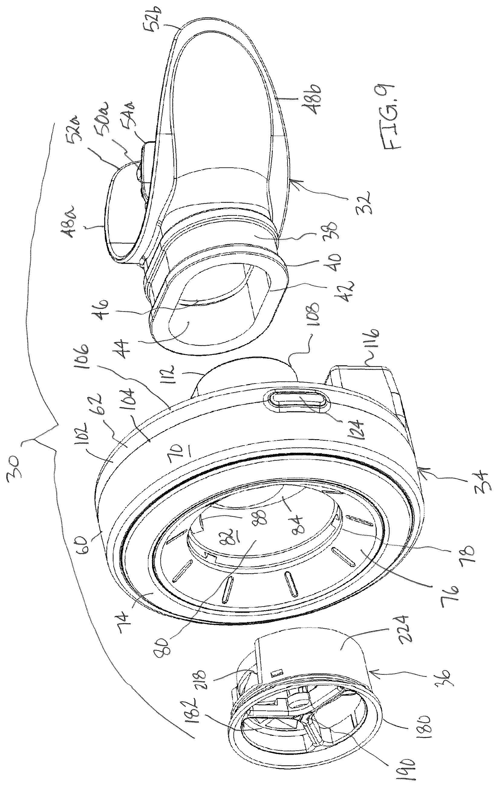 Patent US12611118 Figure 9 – Modular breath tracking and training system