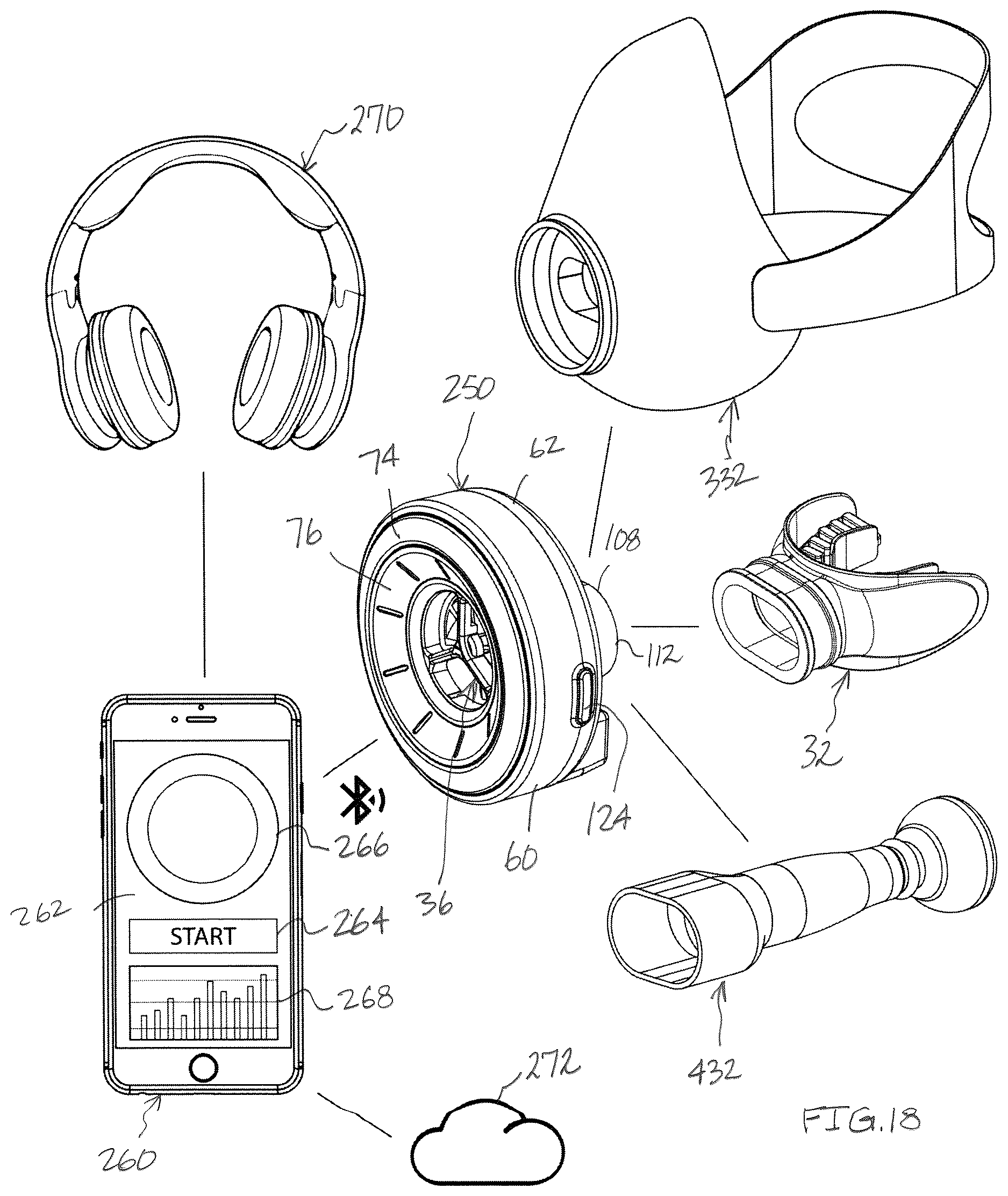 Patent US12611118 Figure 18 – Modular breath tracking and training system