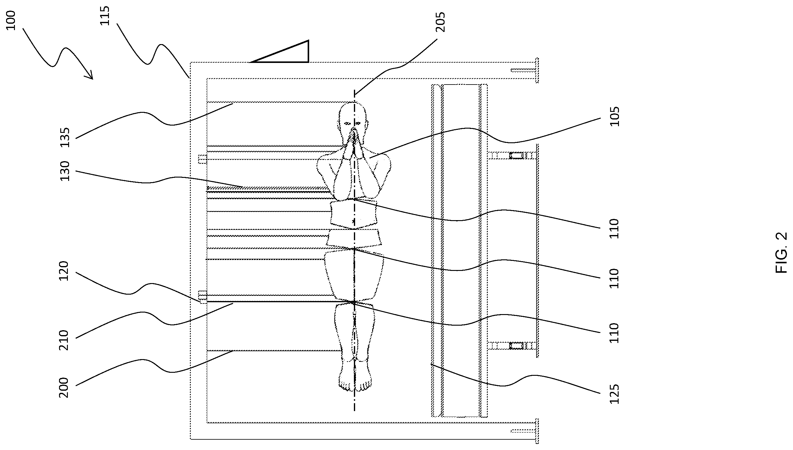 Patent US12611119 Figure 2 – Test method for assessing spinal or skeletal alignment
