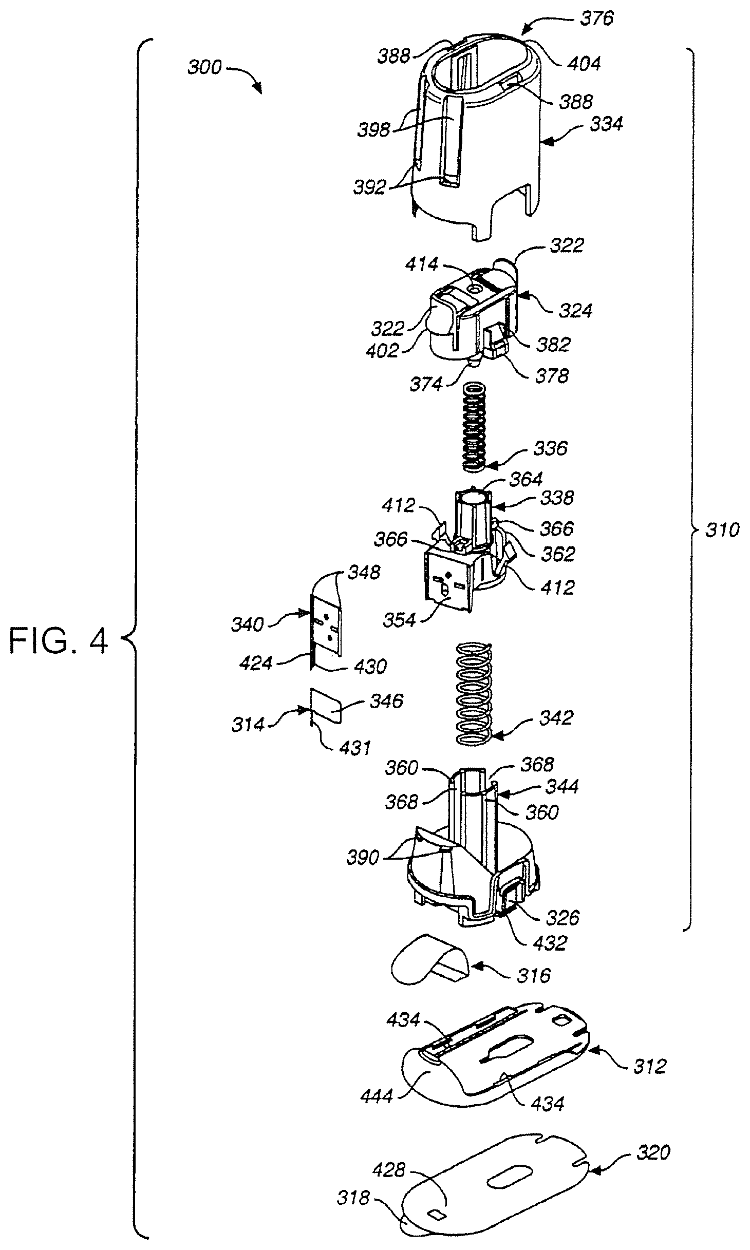 Patent US12611125 Figure 3 – Sensor insertion devices and methods of use
