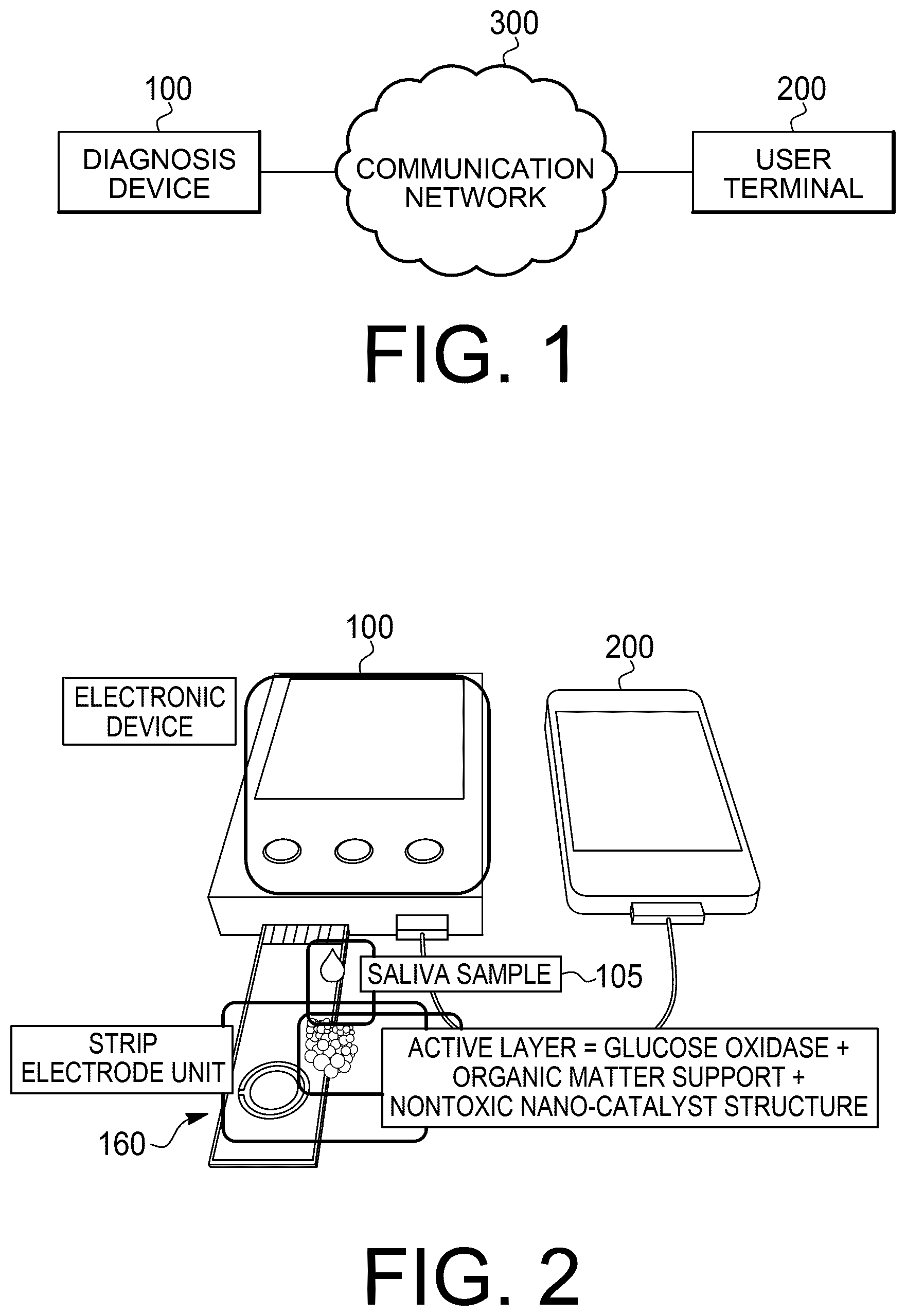 Patent US12611127 — Diagnosis device using saliva and diagnosis method using the same — Figure 1