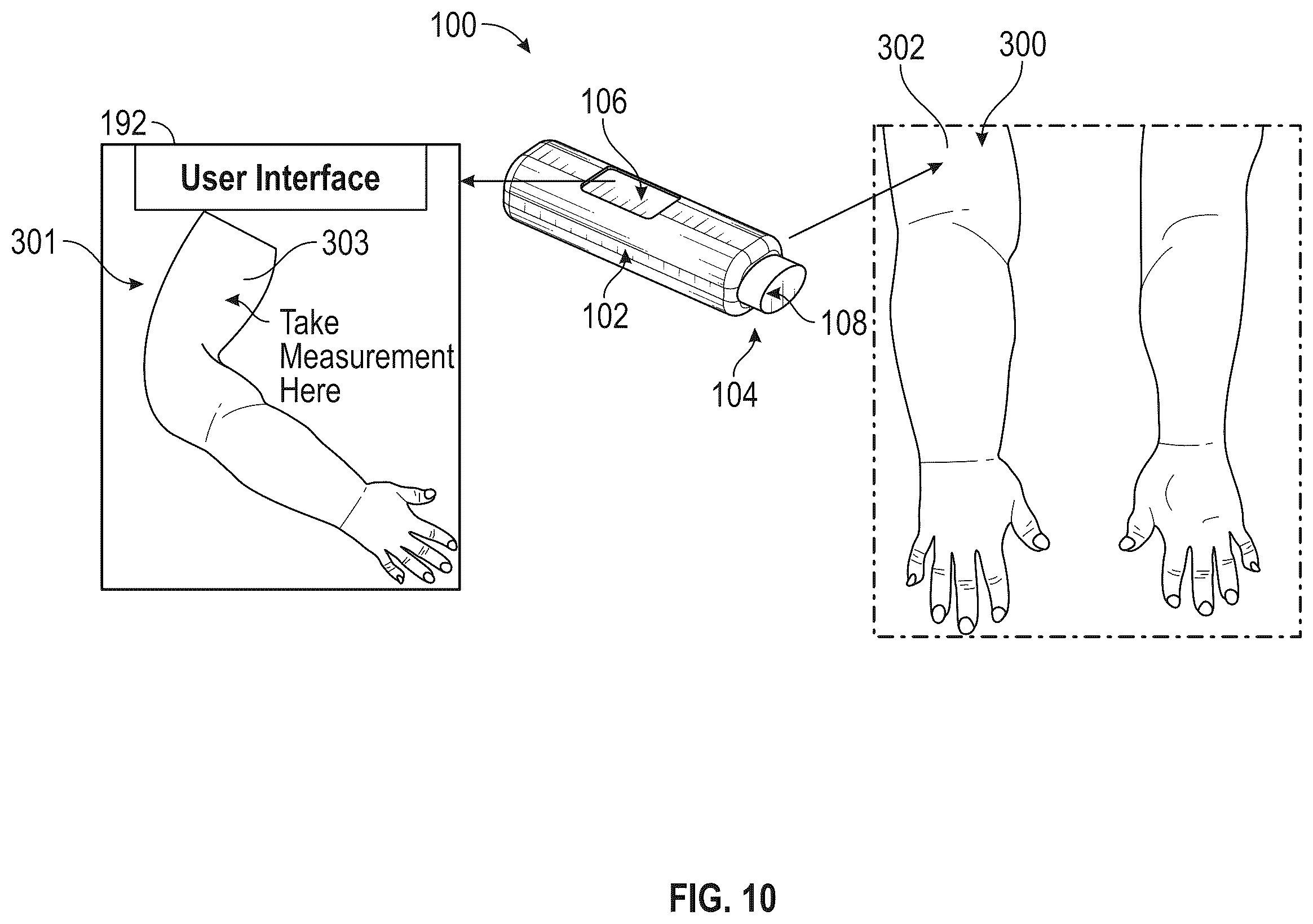 Patent US12611137 Figure 9 – Lymphatic diagnostic device