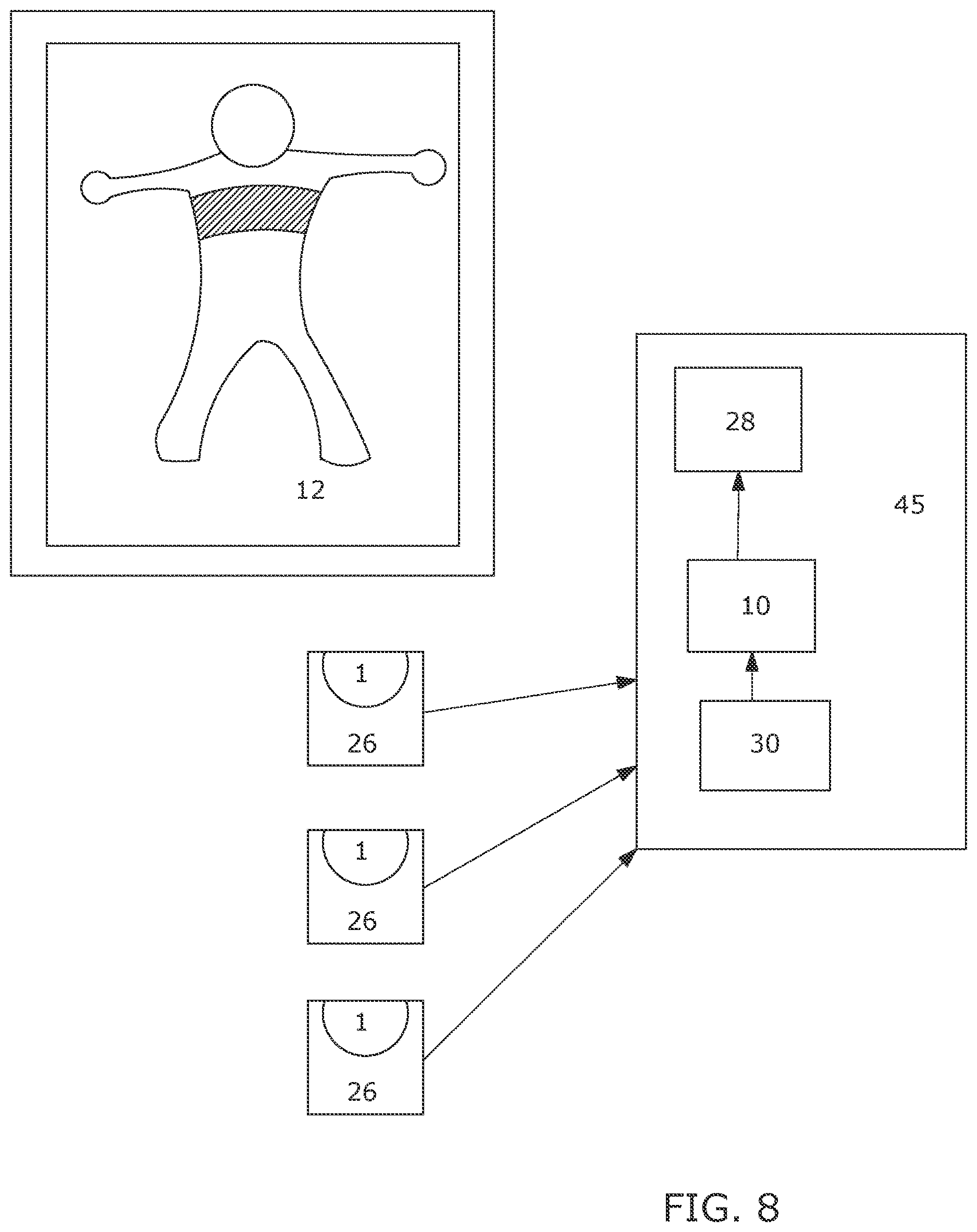 Patent US12611147 Figure 8 – Devices to inform healthcare workers of pain, data science and artificial intelligence-related methods and systems to understand pain