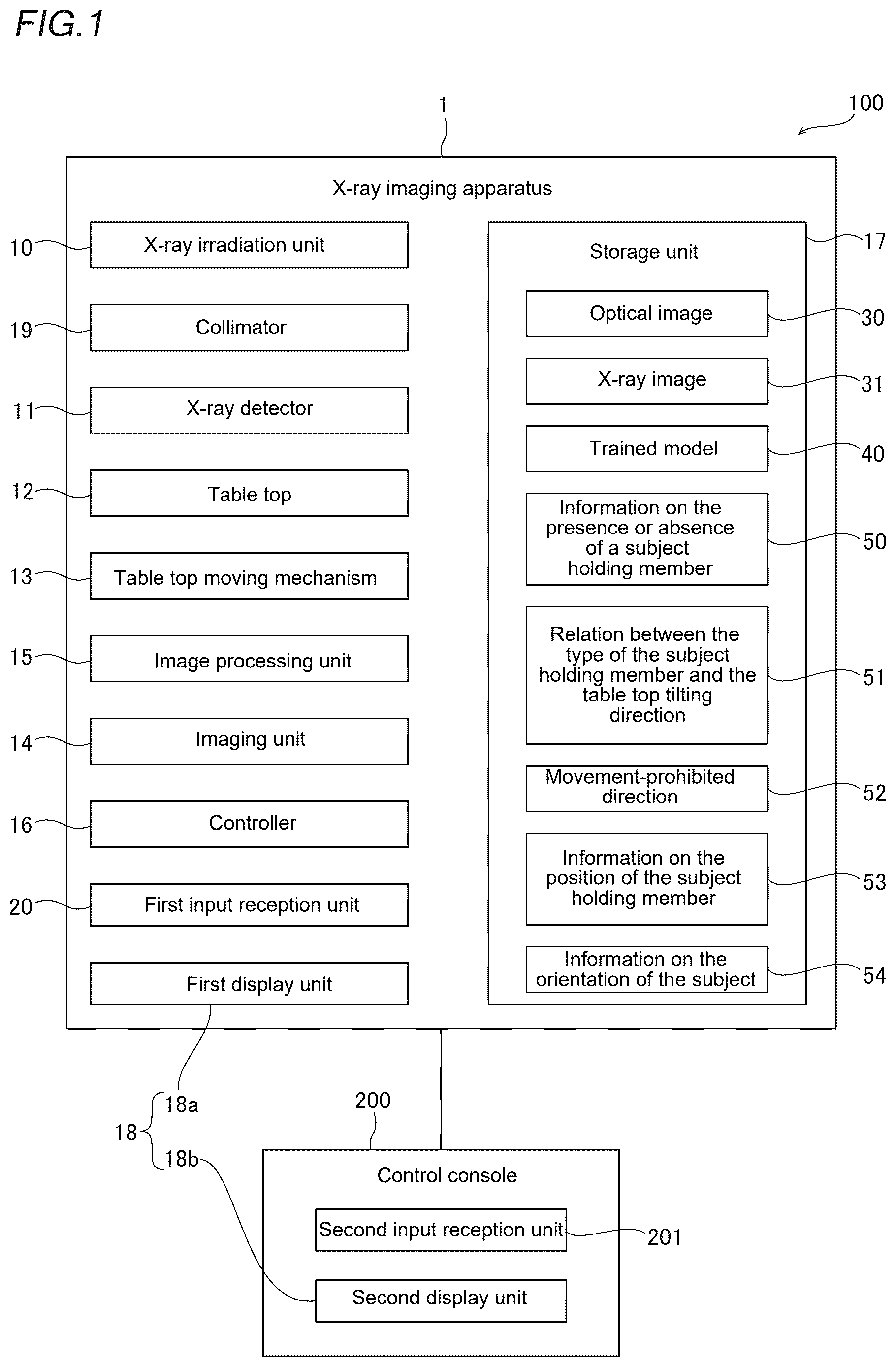 Patent US12611149 — X-ray imaging apparatus and X-ray imaging system — Figure 1